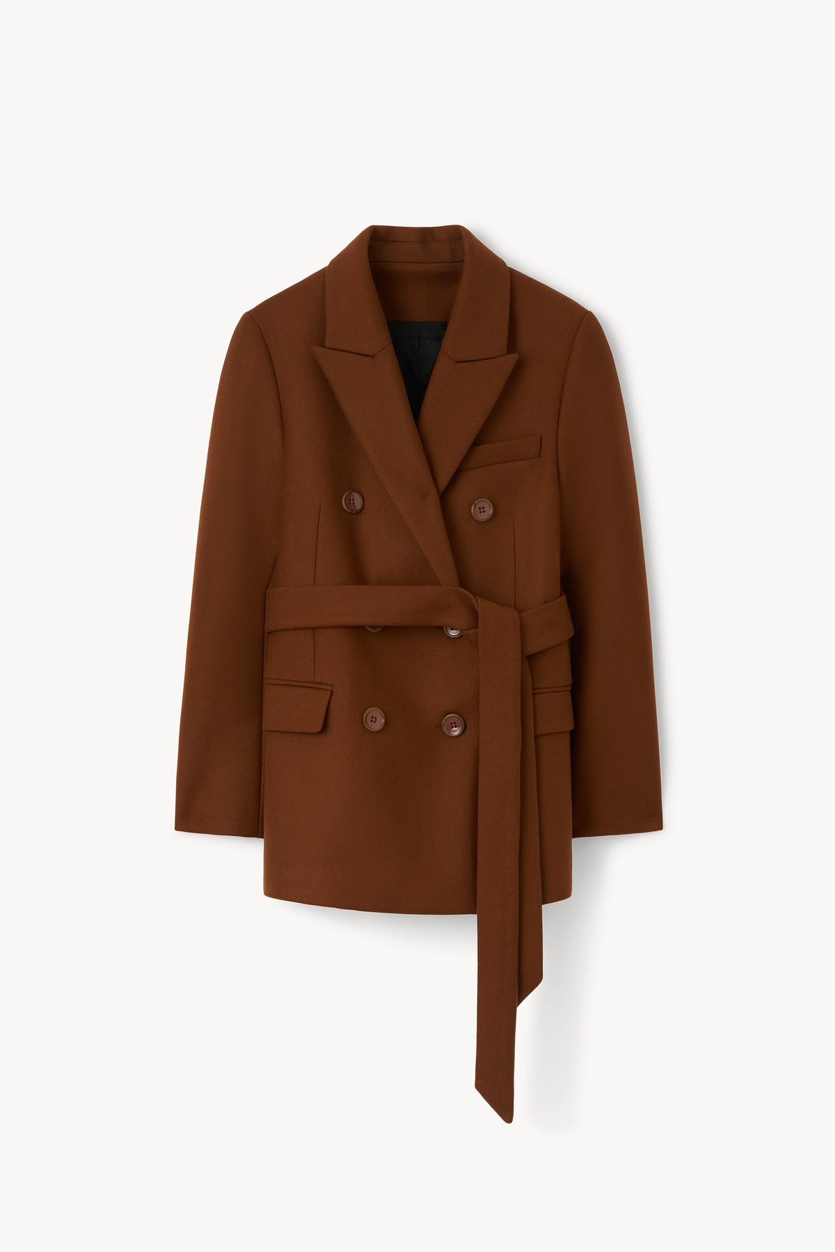 The Leah wool twill peacoat
