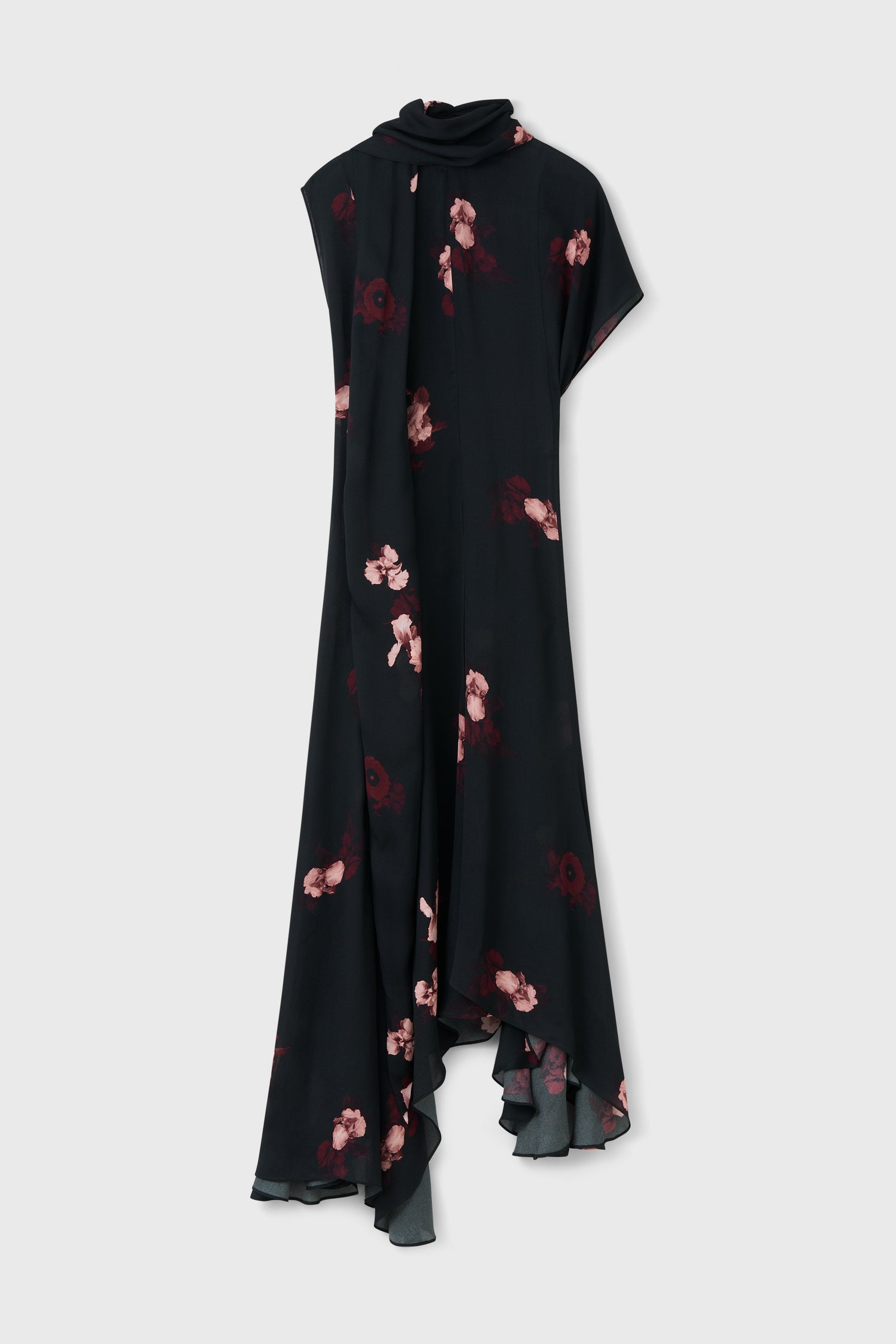 Lotta bouquet crepe dress