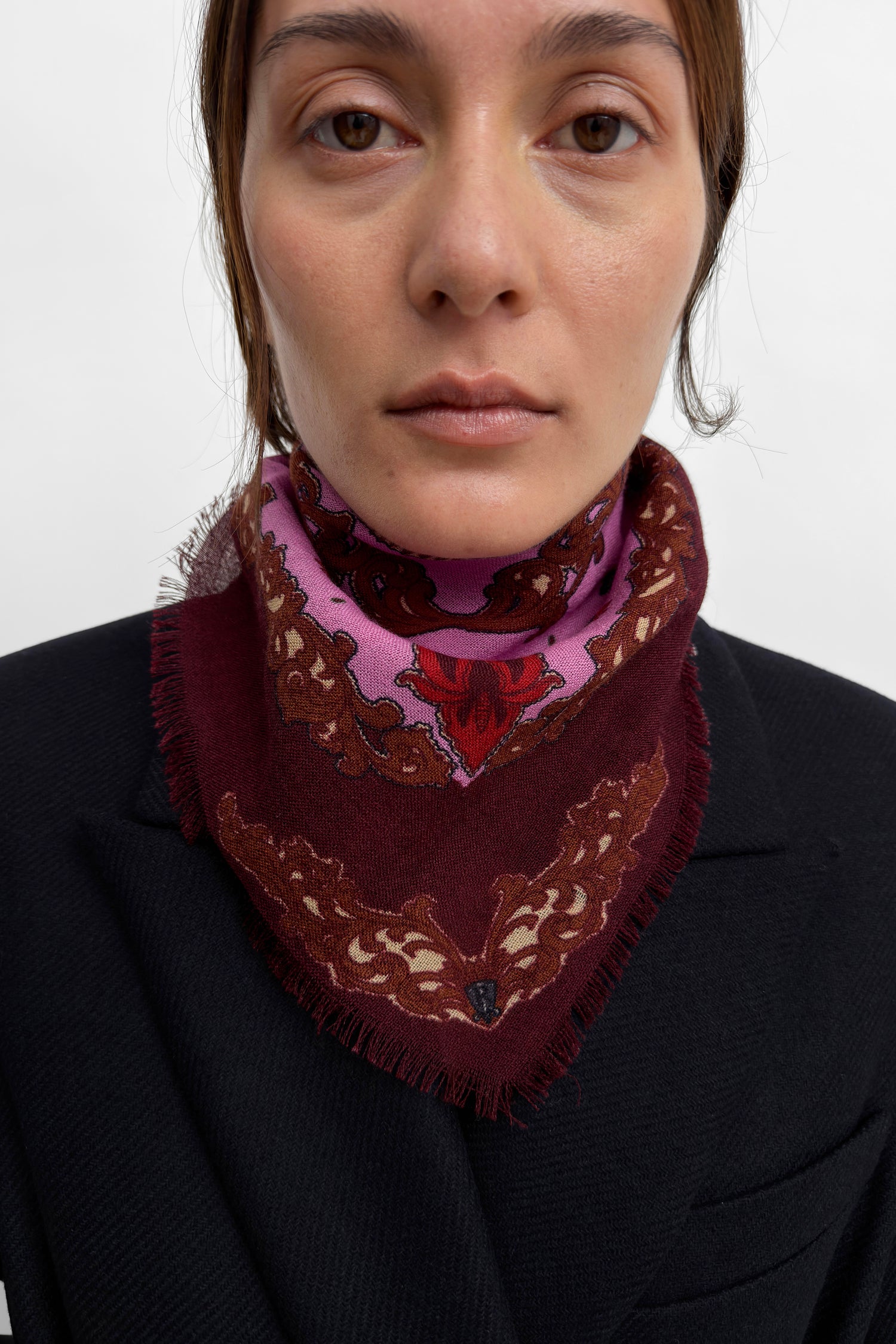 The small Hank wool scarf