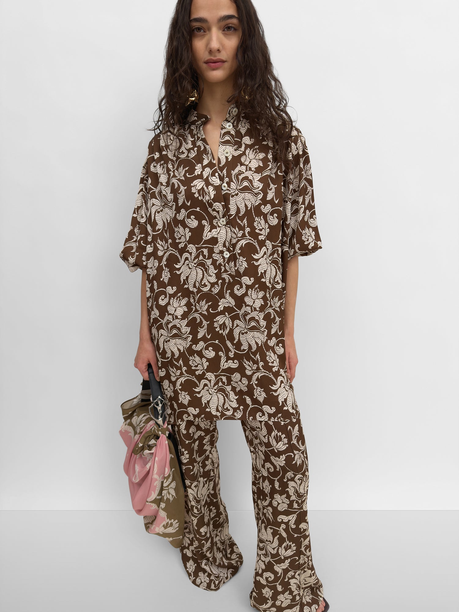 The Luca tunic in French Lily