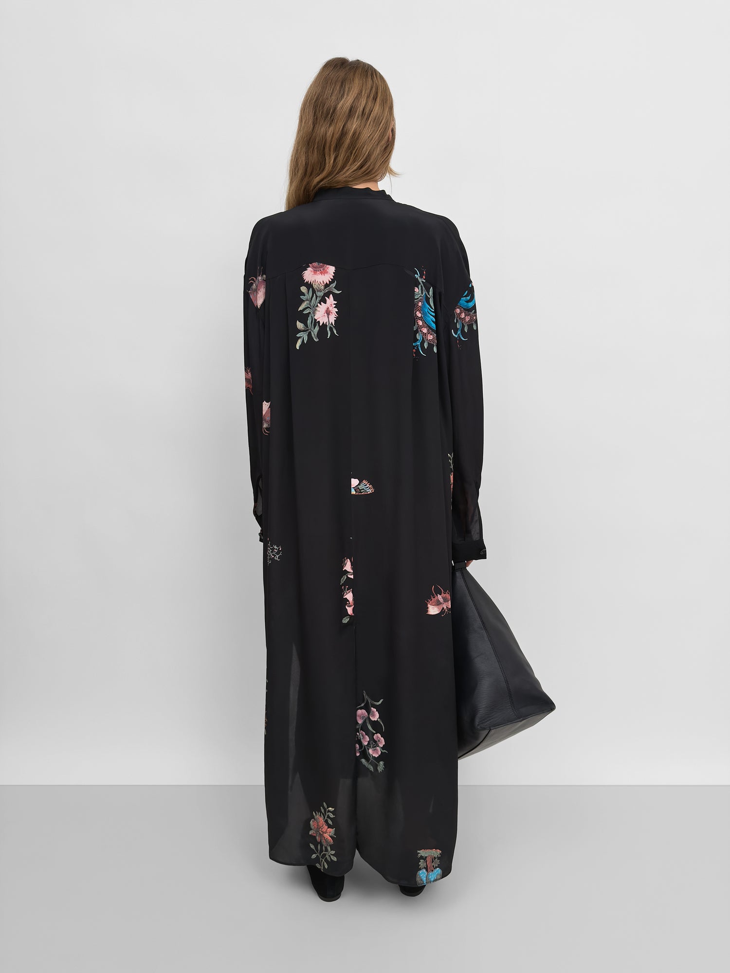 The Martini light silk shirt dress in Duchess