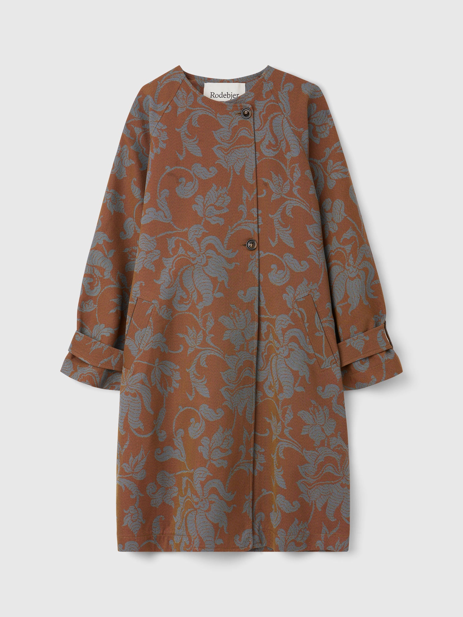 The Melbourne jacquard cocoon coat