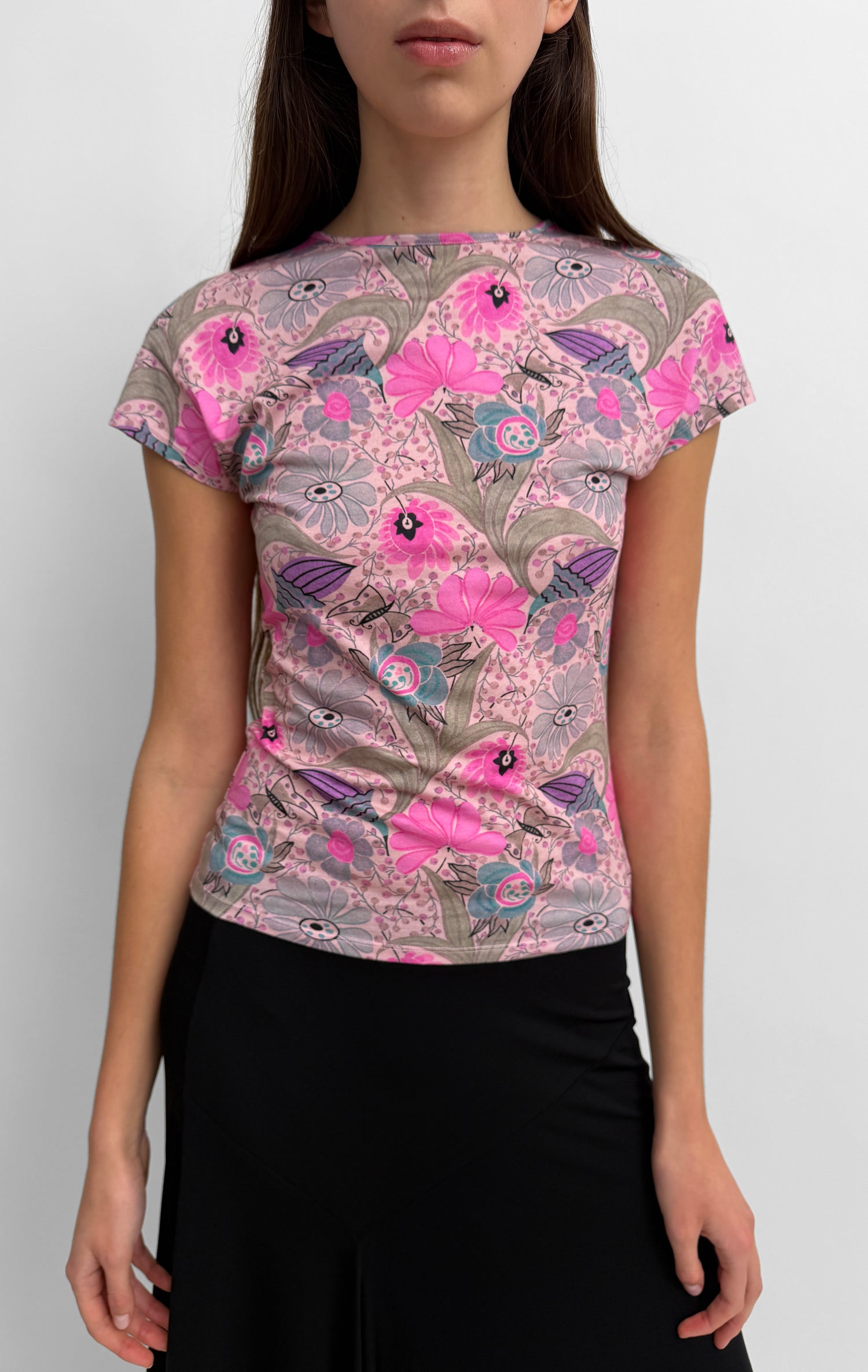 The Otta cap sleeve tricot top in Ducharne