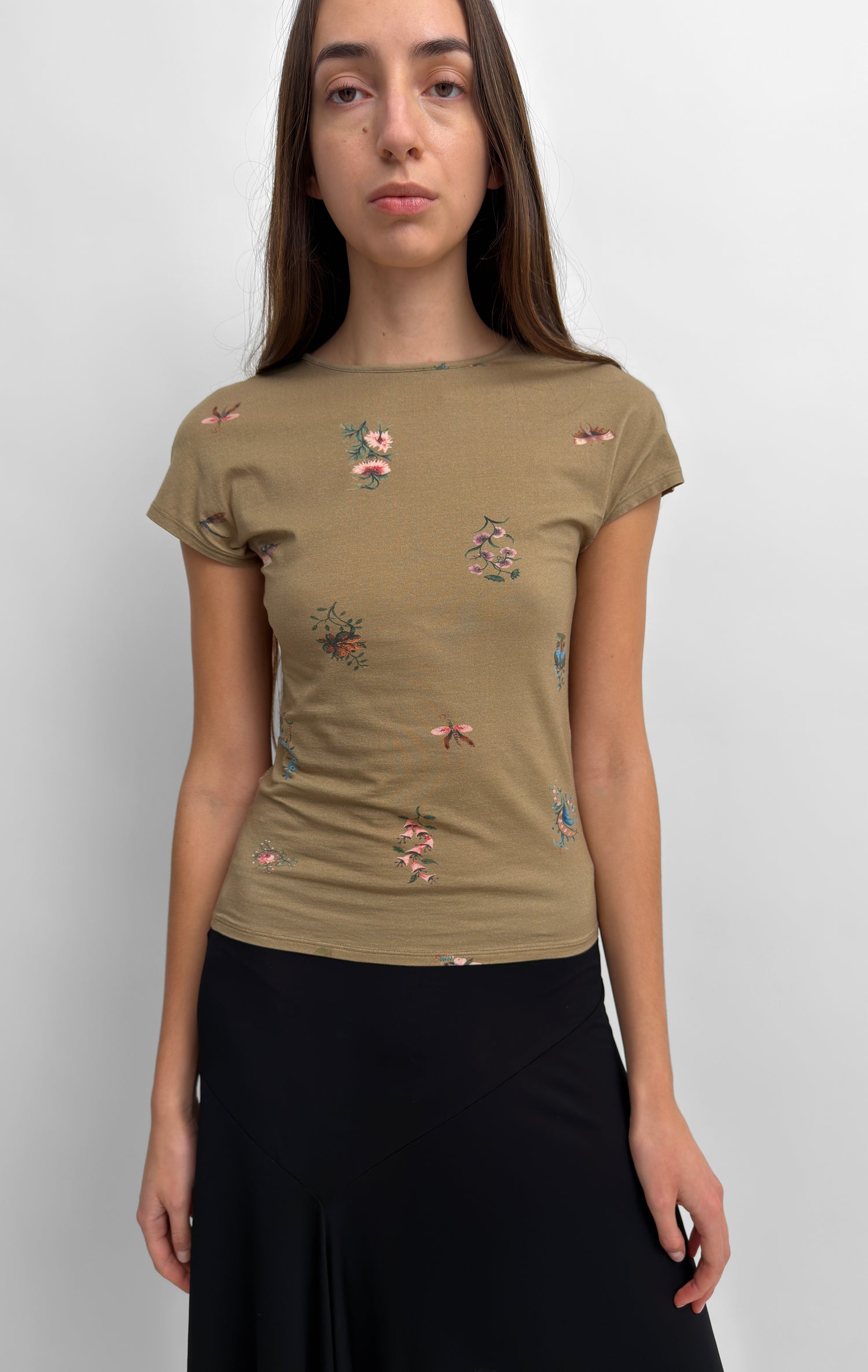 The Otta cap sleeve tricot top in Duchess