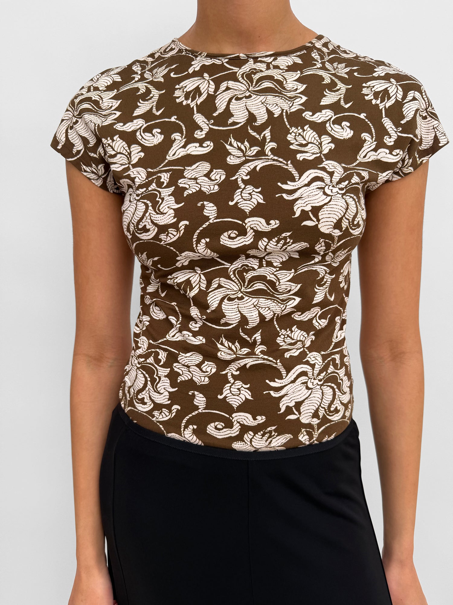 The Otta cap sleeve dance top in French Lily