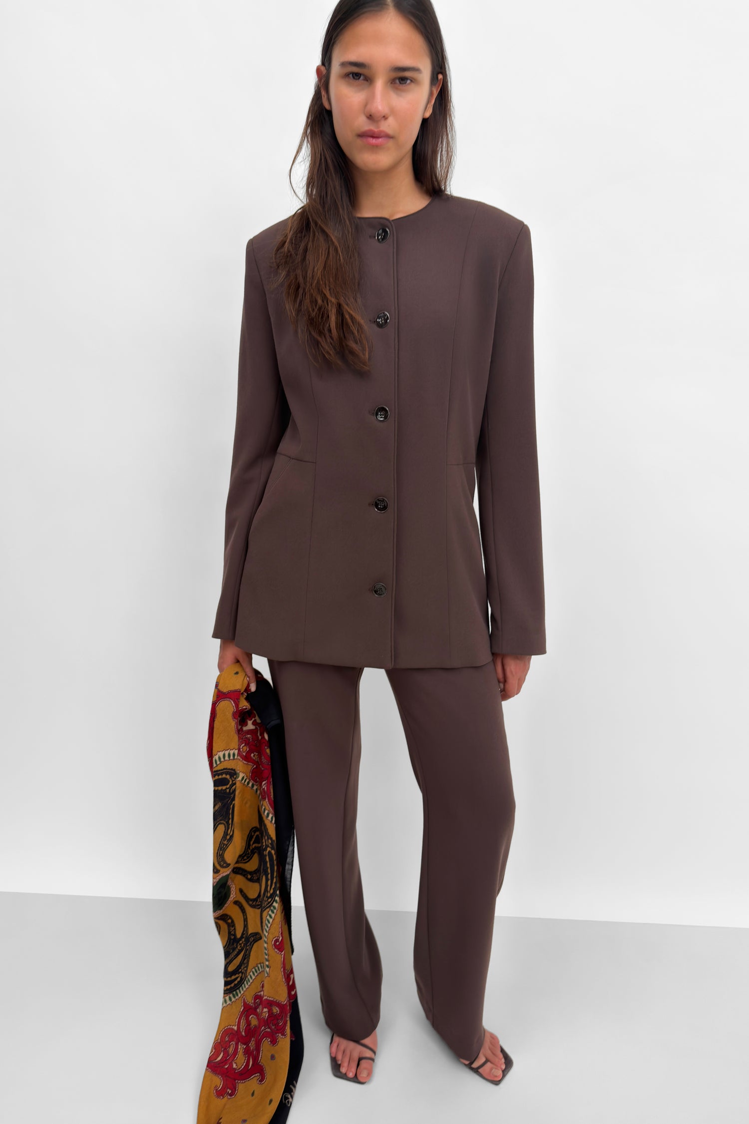 The Ouri cinched soft blazer jacket