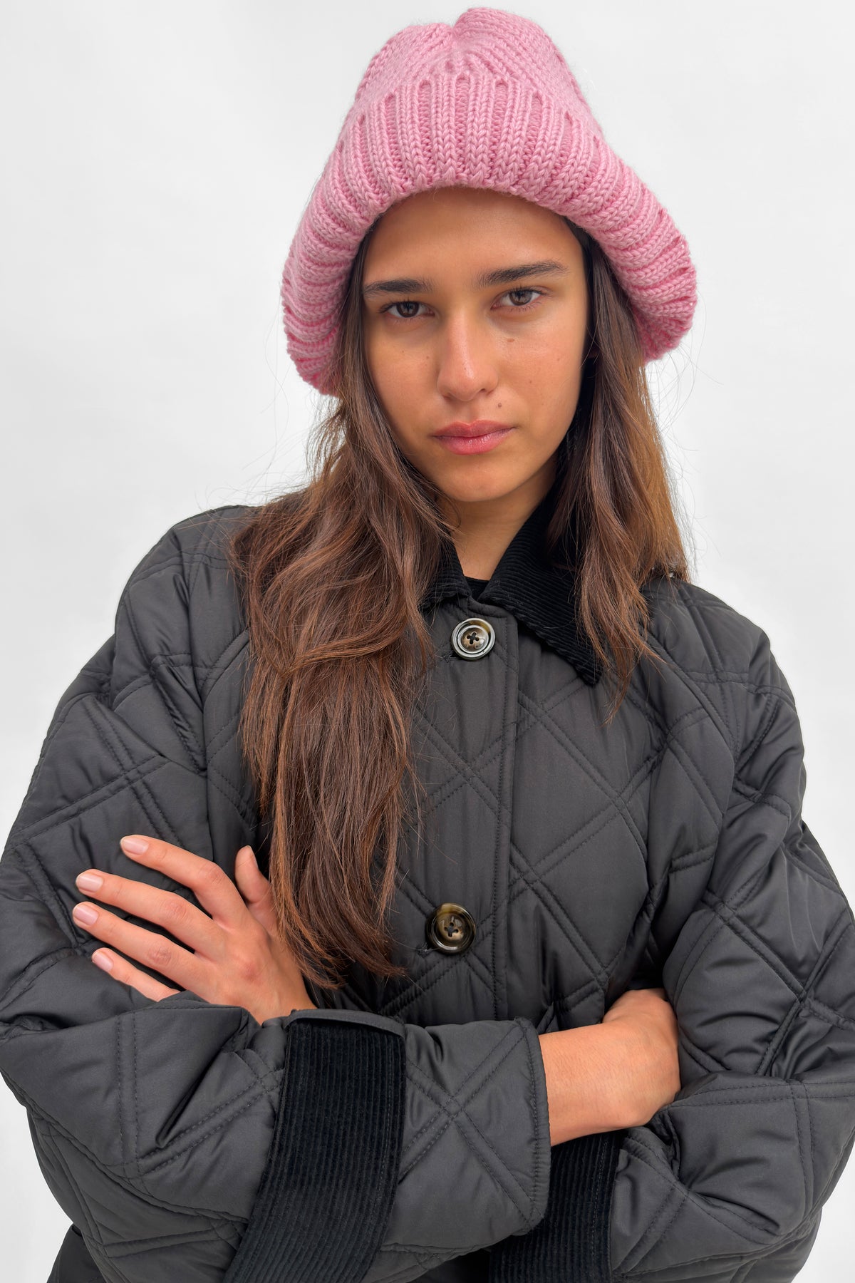 The Penny merino alpaca knit bucket hat