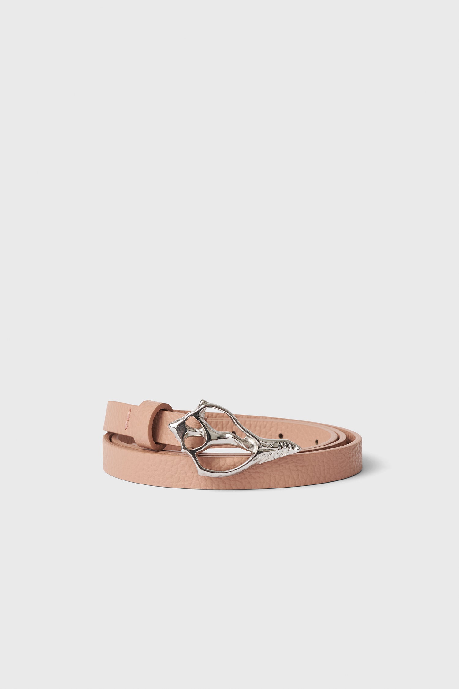 The Petit Seashell pebble leather belt