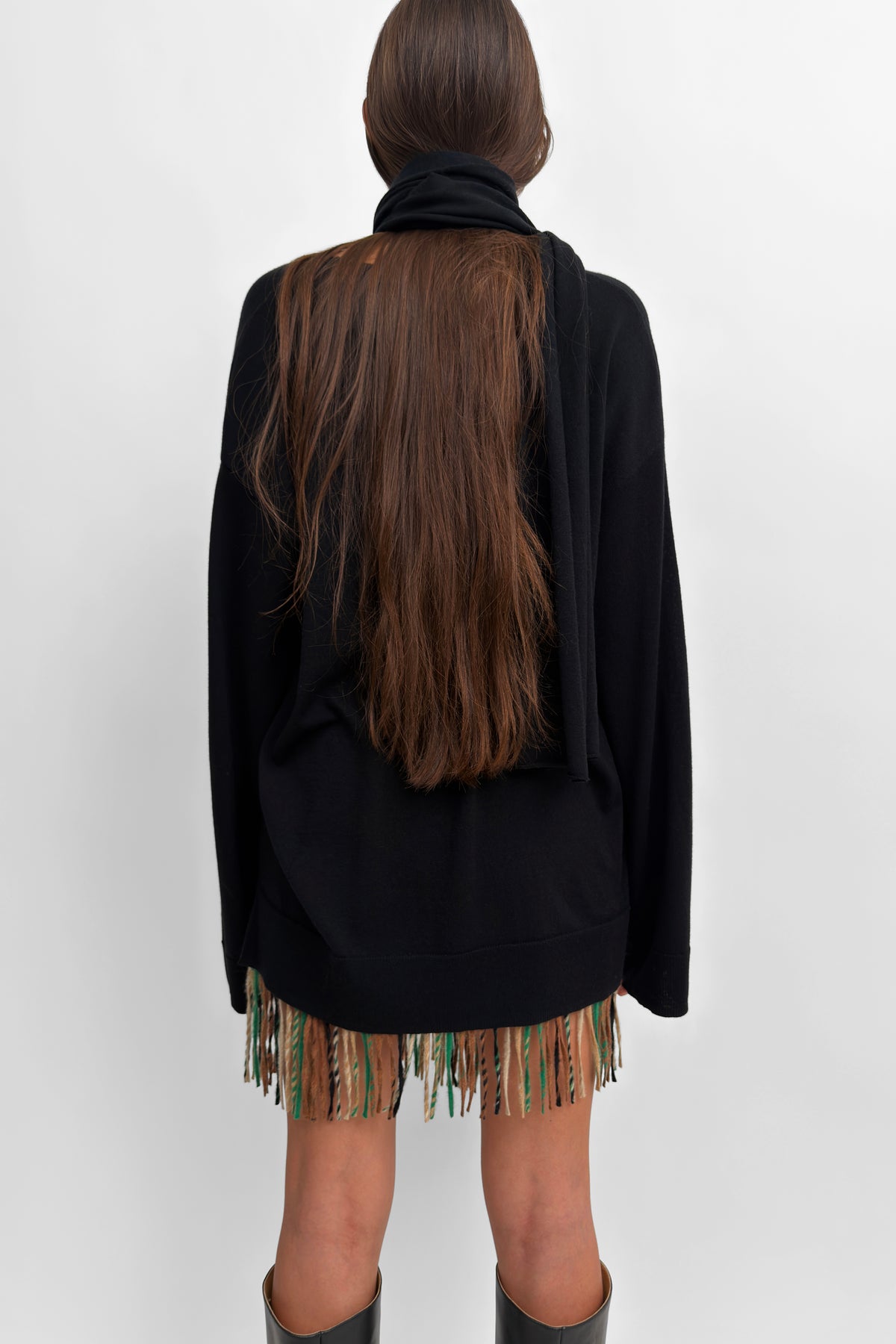The Phylis wool scarf sweater