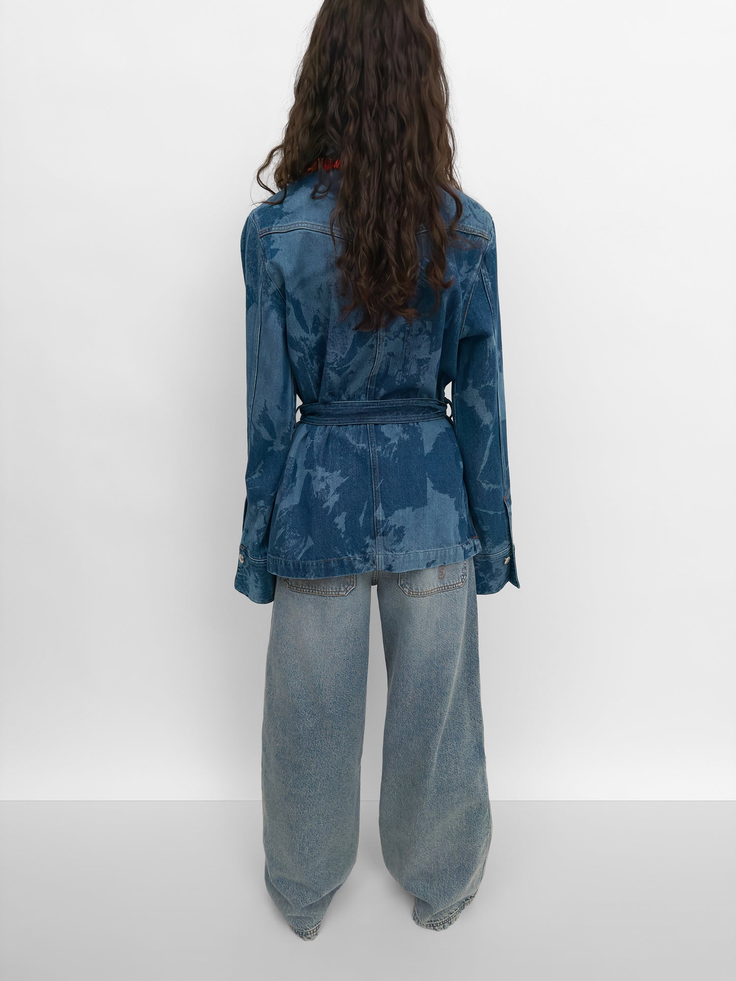 The Pico denim flower overshirt