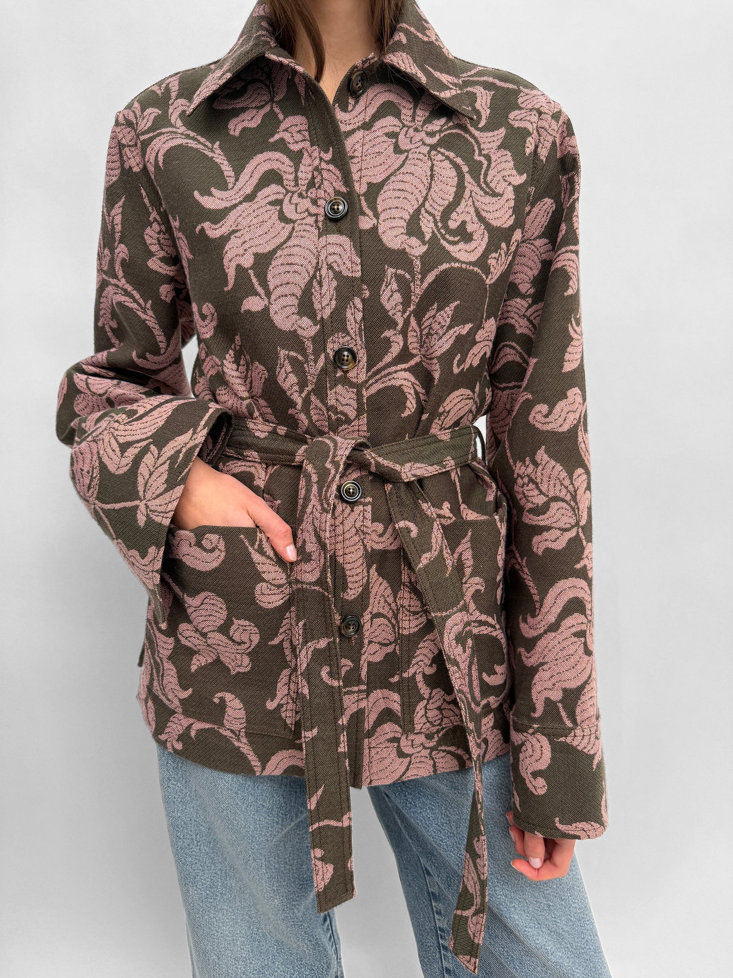 The Pico jacquard overshirt jacket