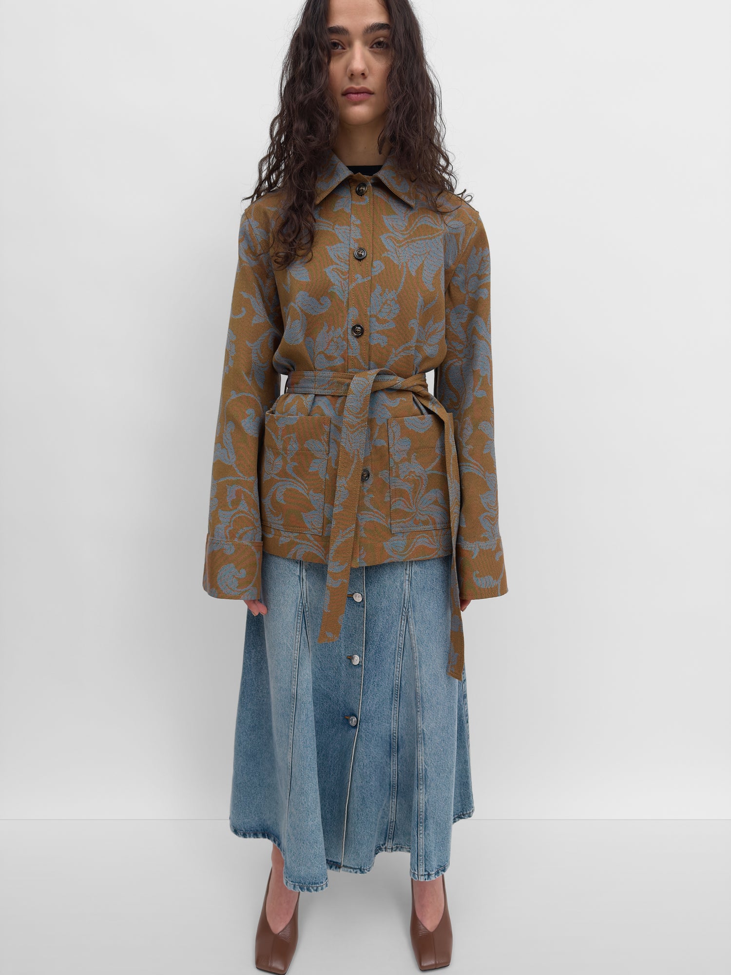 The Pico overshirt jacket in French Lily