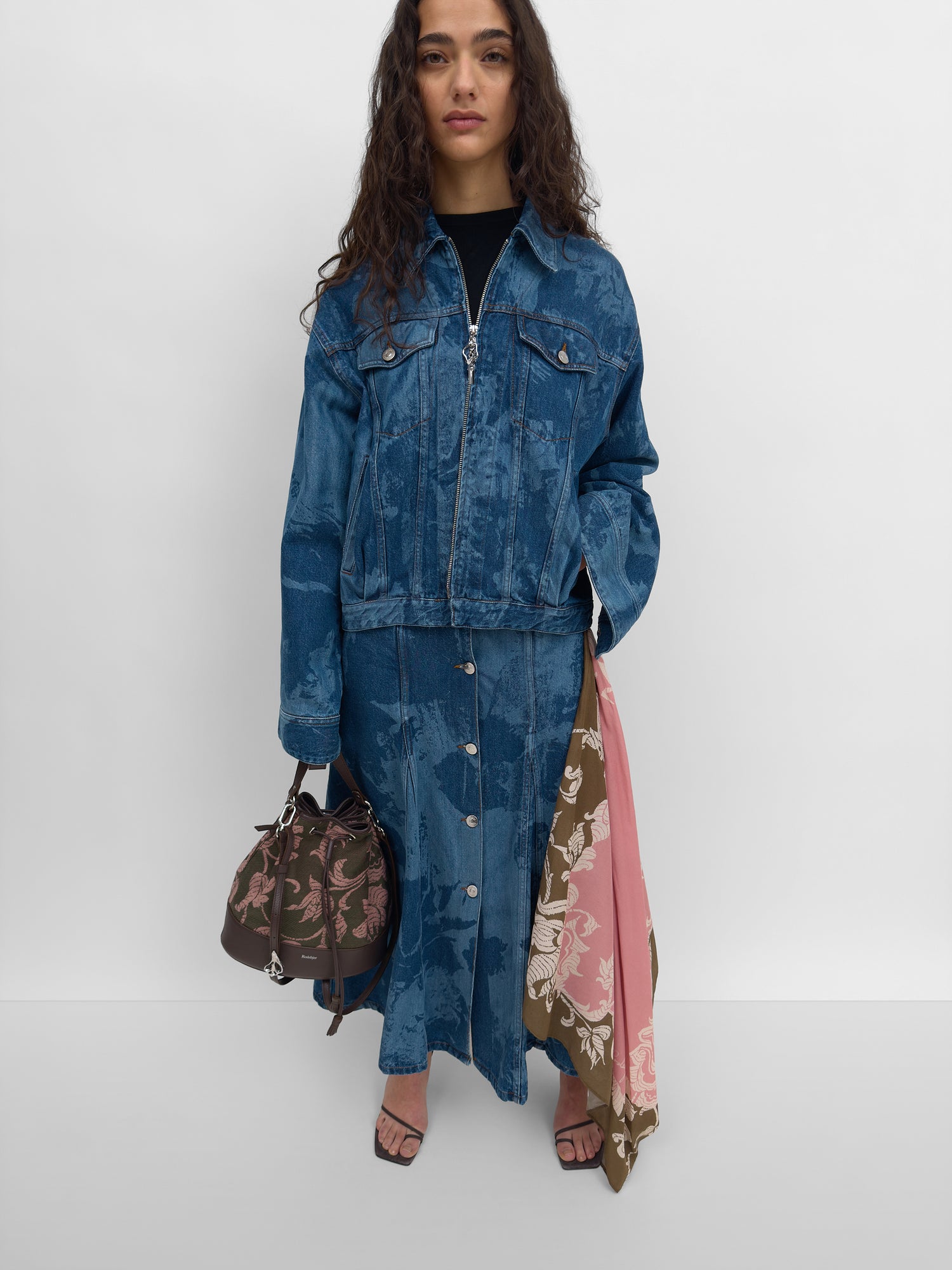 The Pisa denim flower jacket