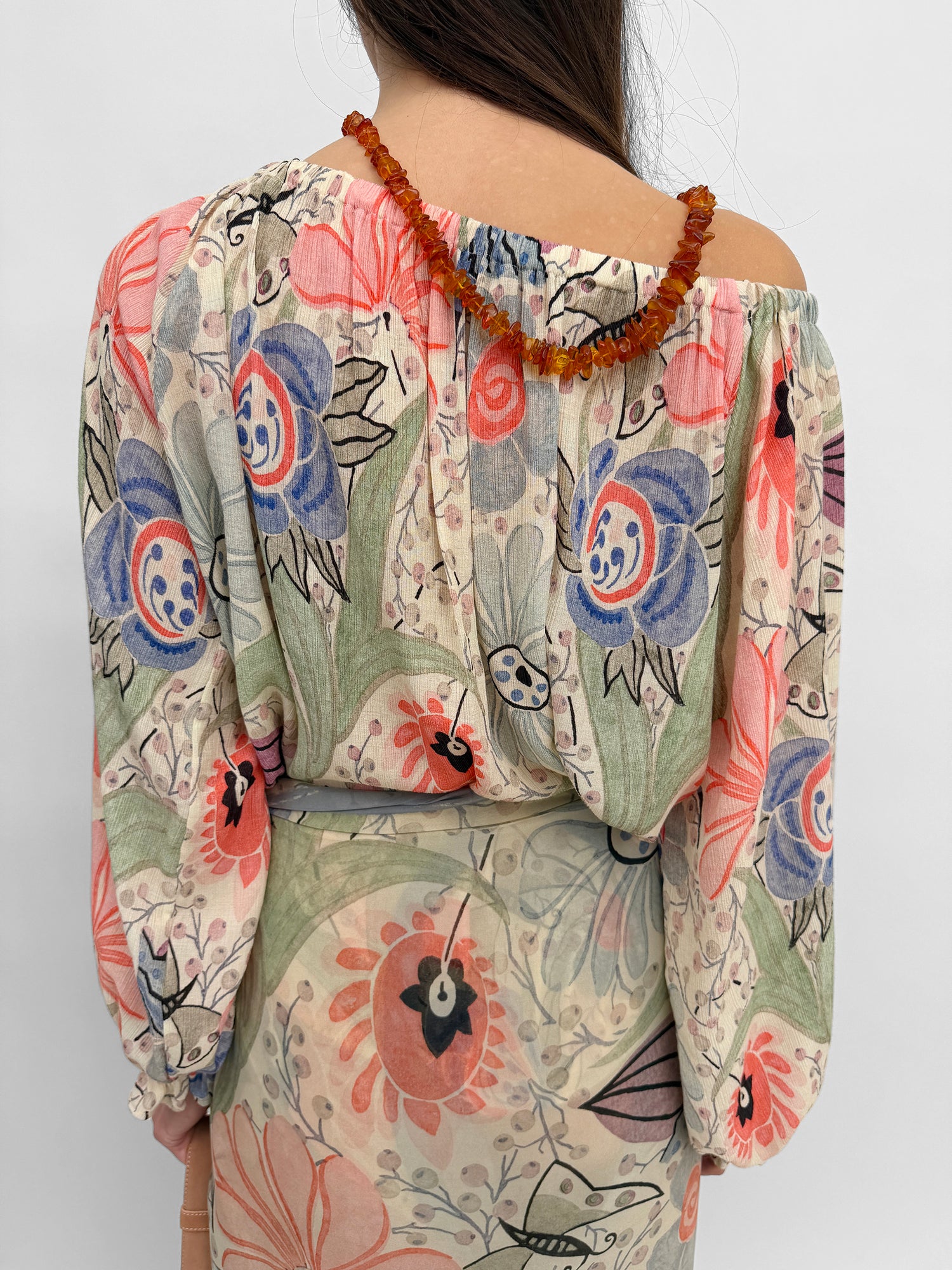 The Salvia plissé singoalla top