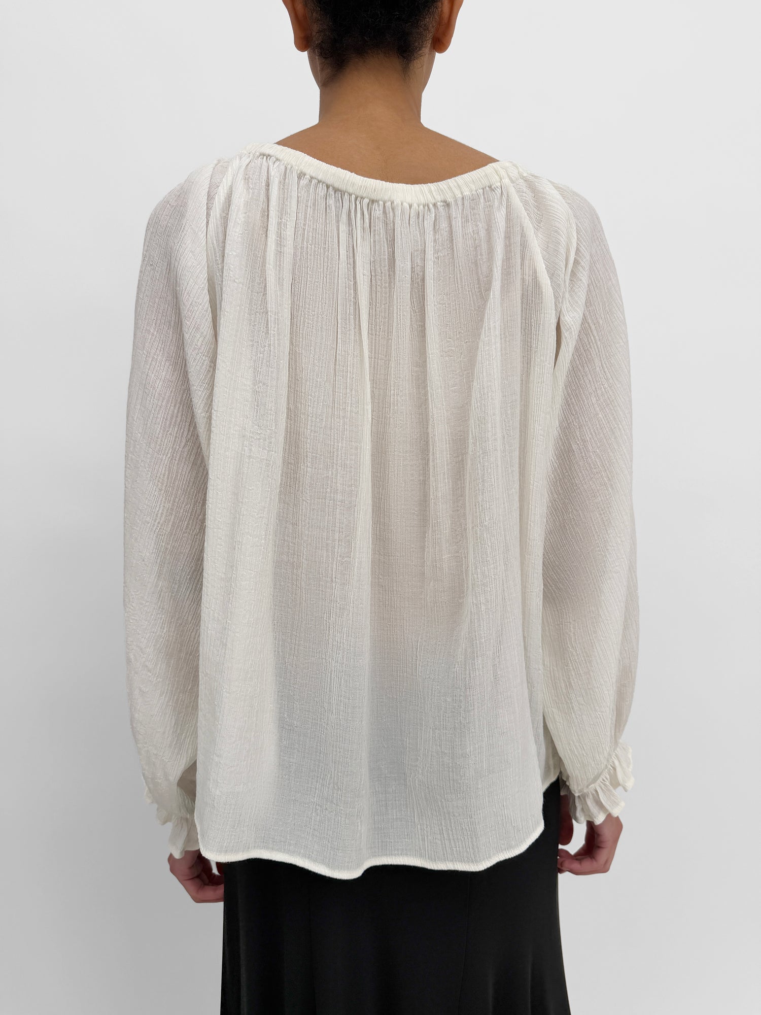 The Salvia plissé singoalla top