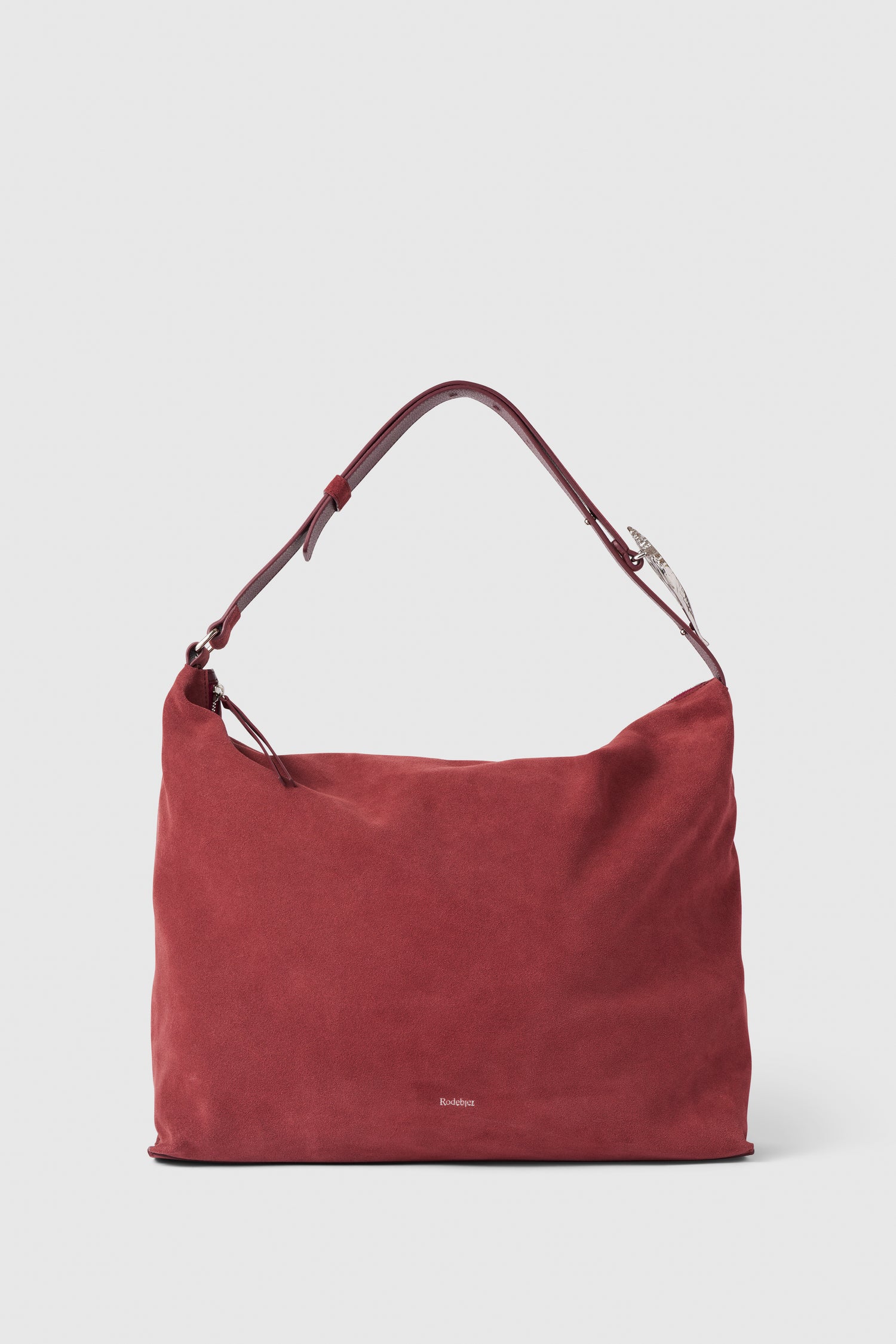 Shell suede bag