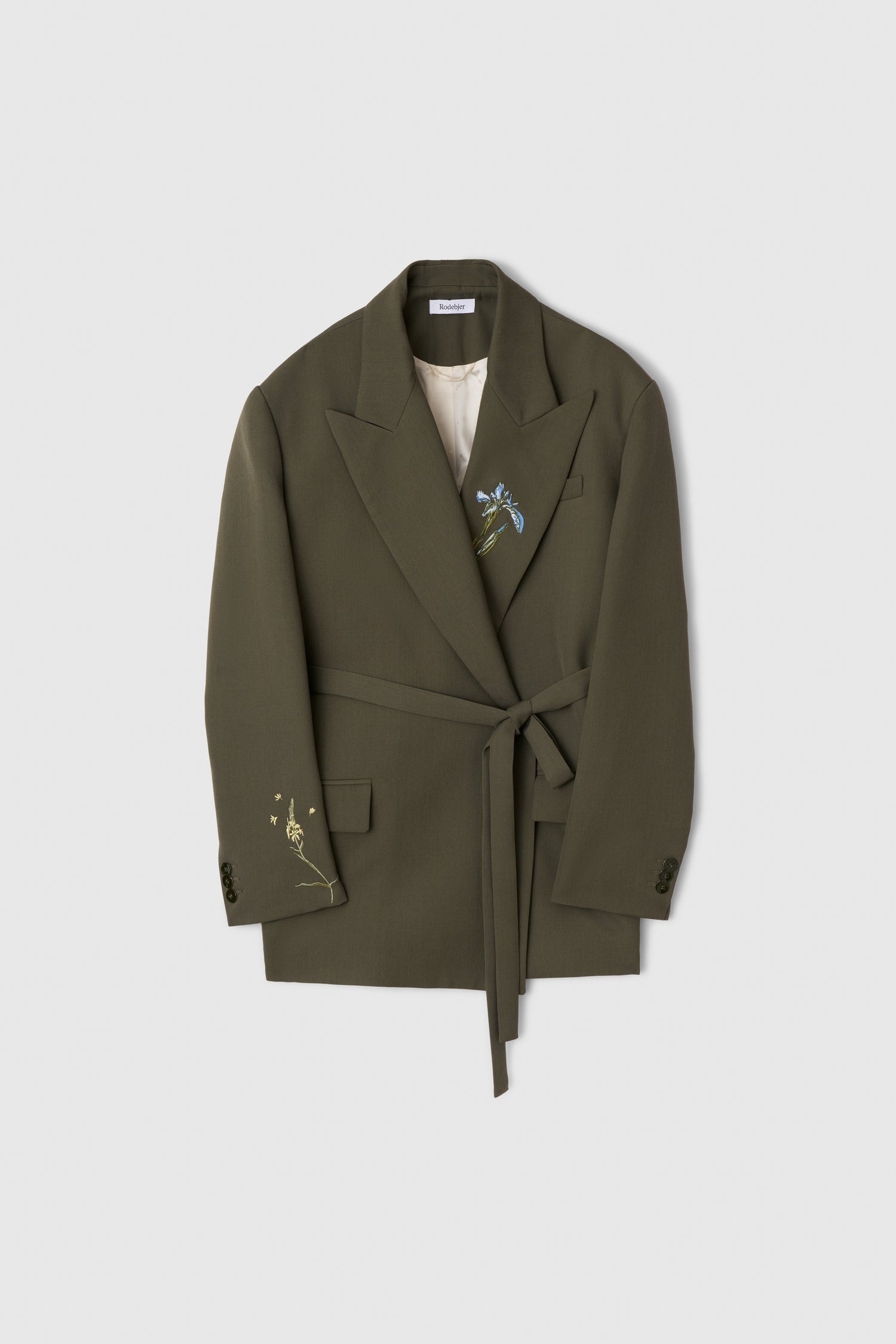 Stand embroidery blazer