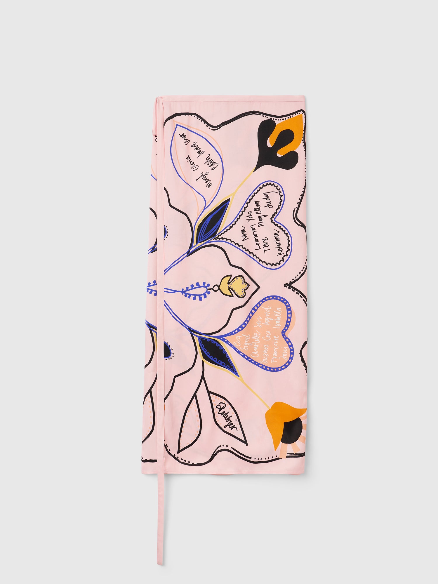 The Tove wrap skirt in Love Letter