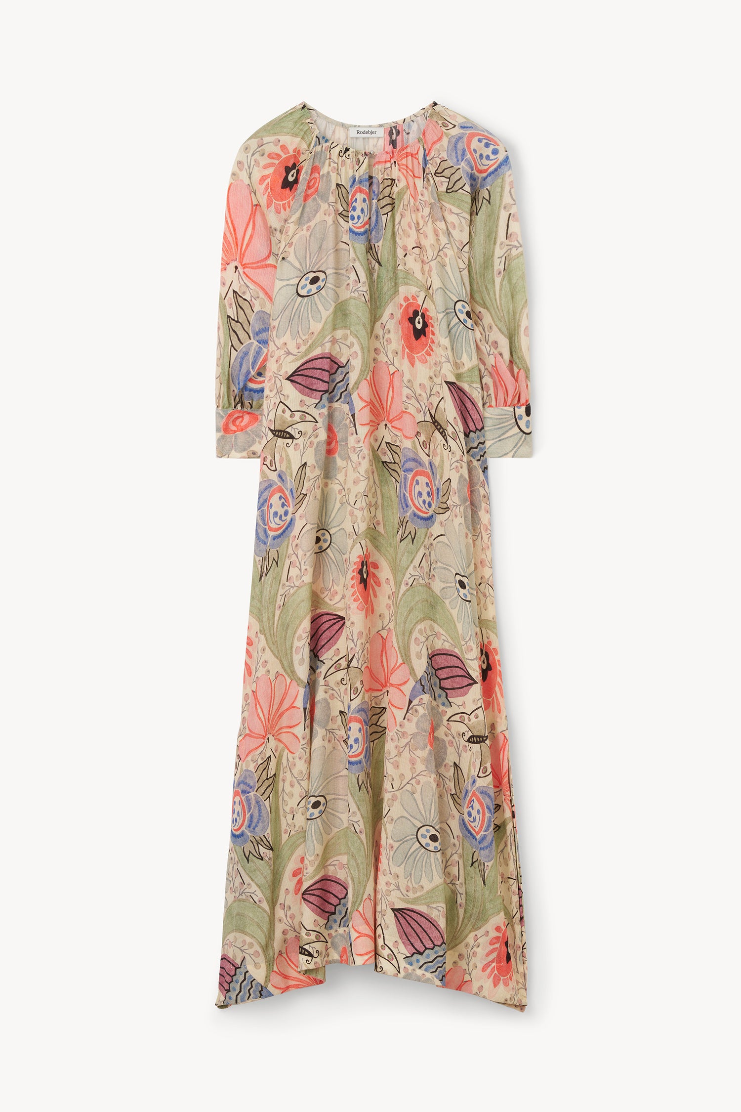 The Windy print plissé dress