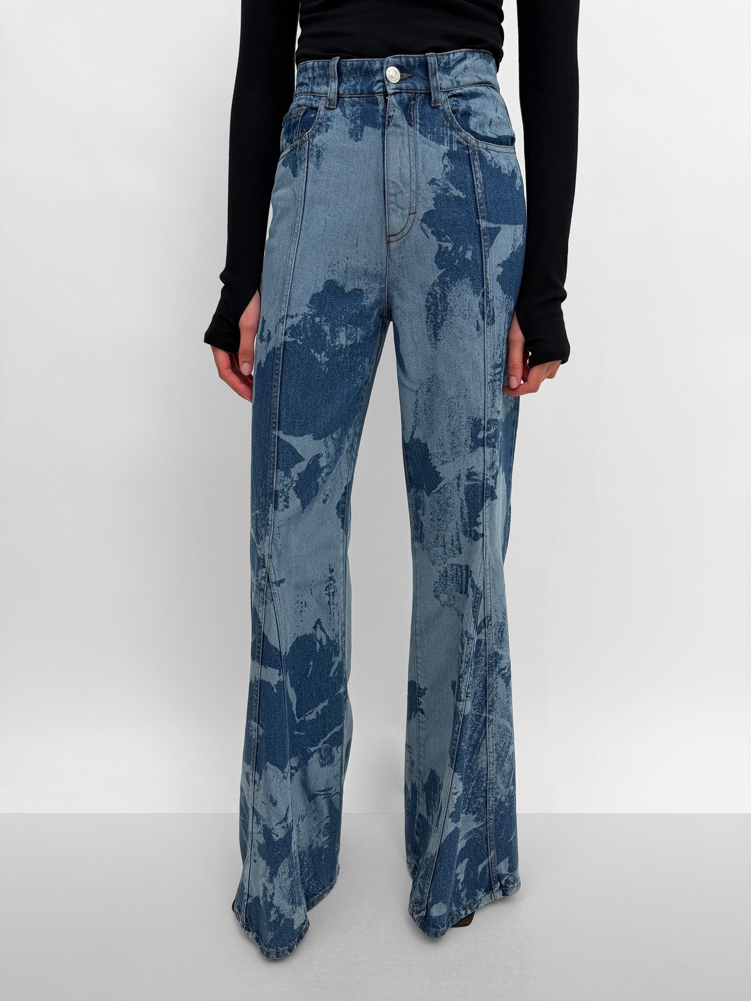 The Wiona denim flower pant