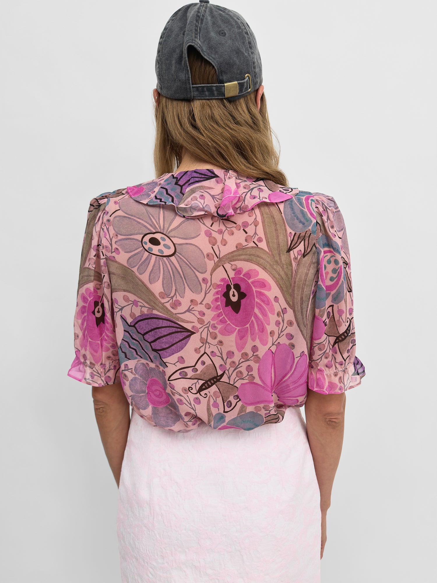 The Xandria flounce blouse