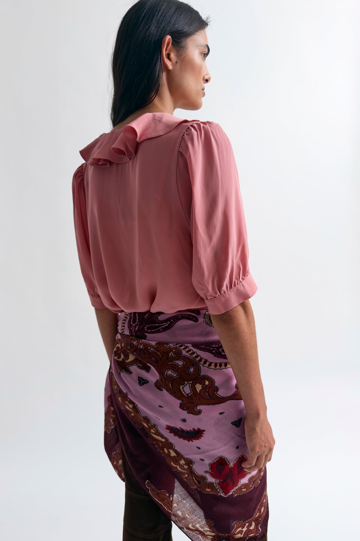 The Xilla flounce blouse