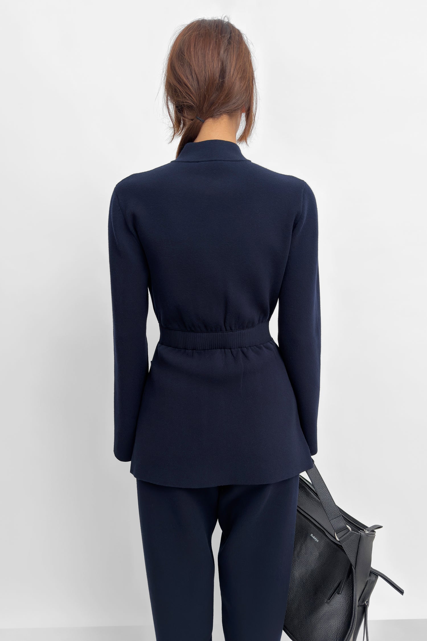 The Yeom soft knit travel suit cardigan