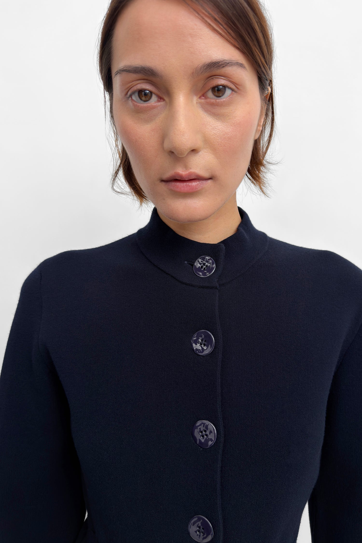 The Yeom soft knit travel suit cardigan