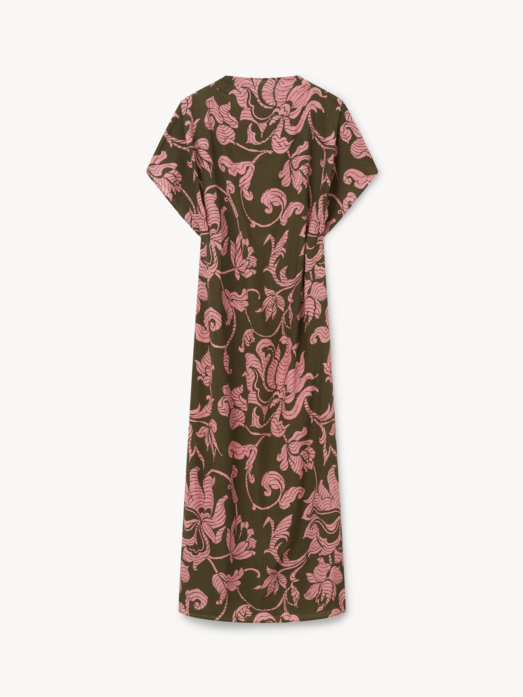 rodebjer pink dress Rodebjer Gisele tie-dye V-neck Midi Dress | Pink
