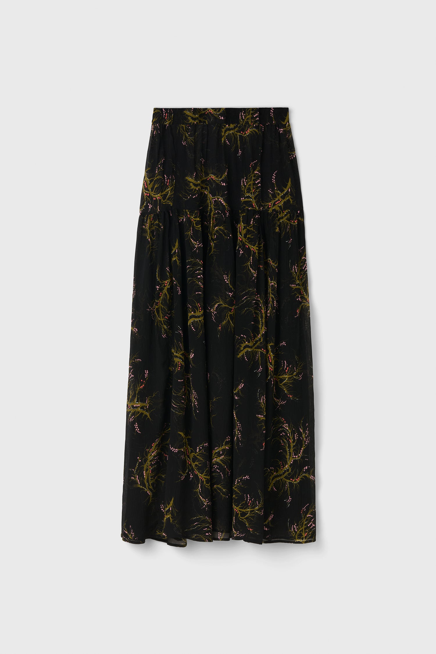 The Asti gathered skirt in Seaweed