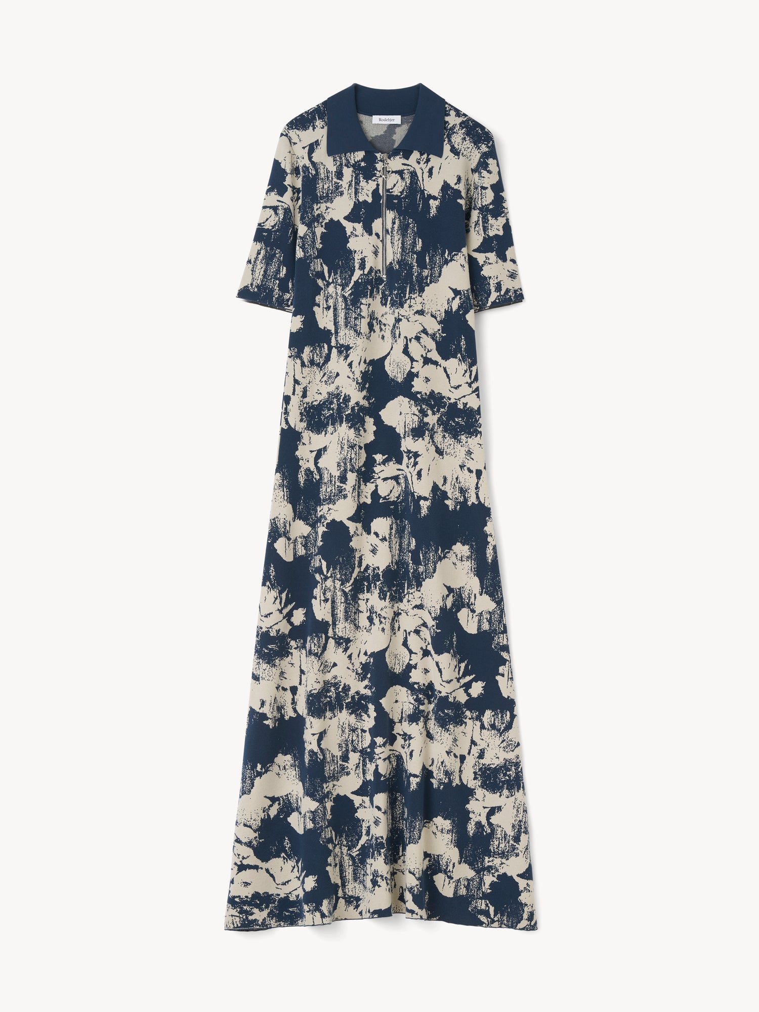 The Clover jacquard knit polo shirtdress