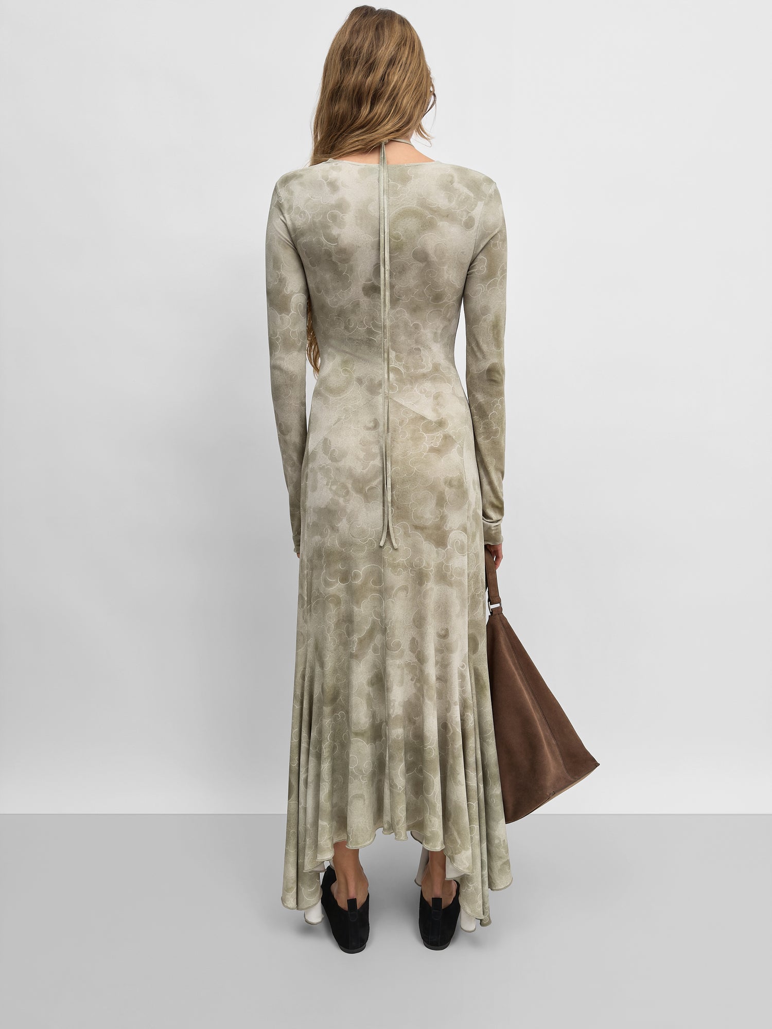 The Jude v-neck fluid tricot dress