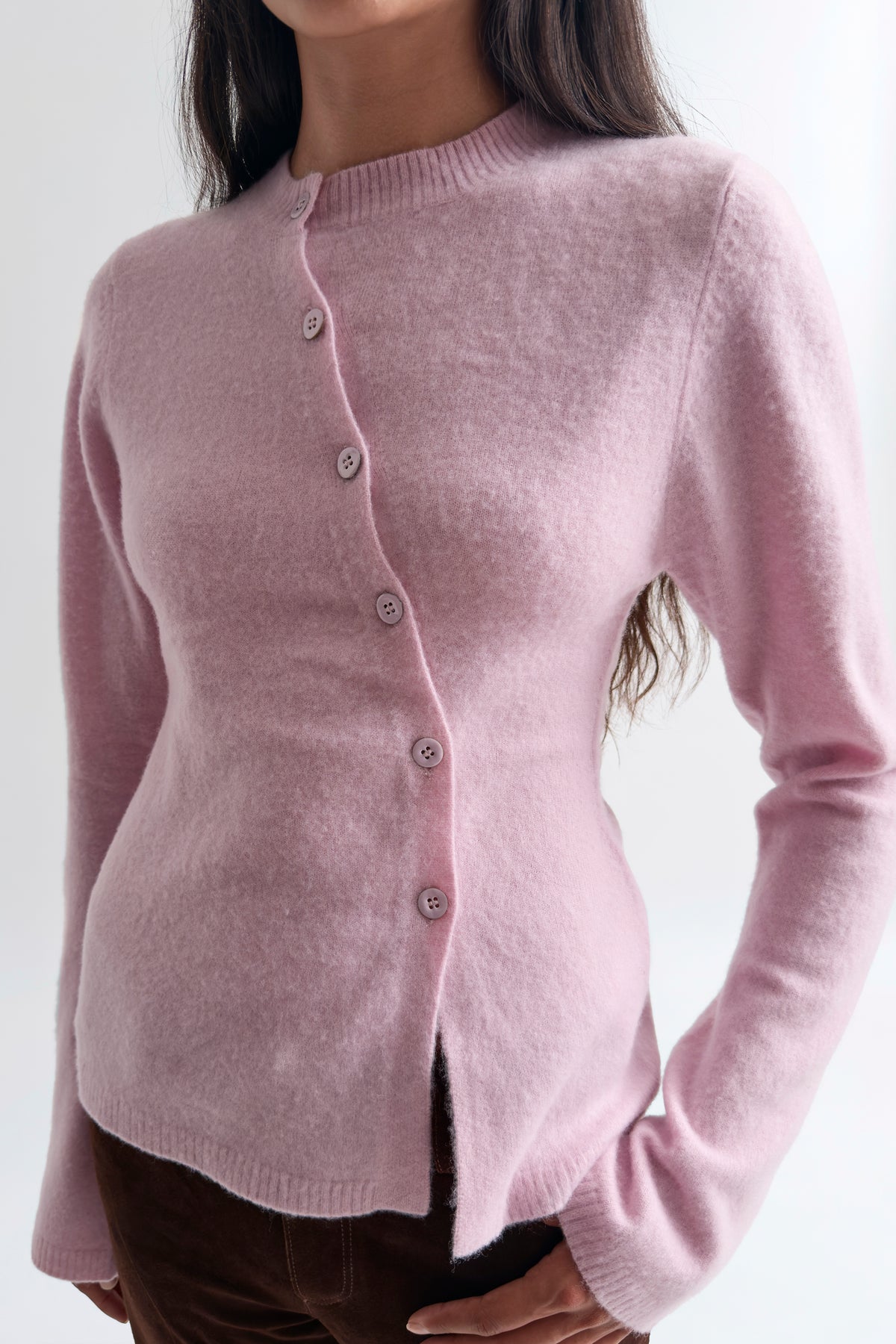 The Judia fitted merino cardigan sweater
