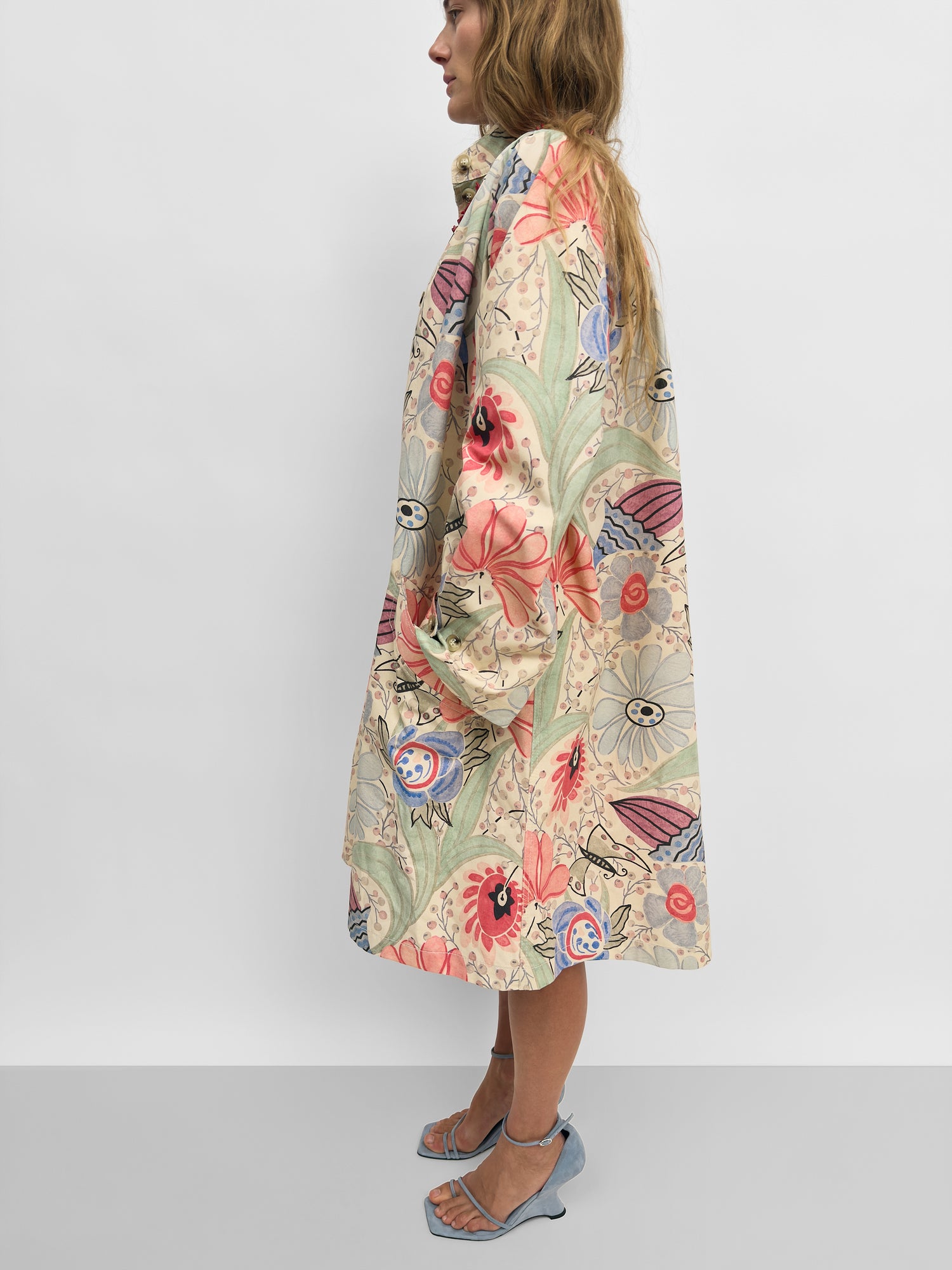 The Opal car coat in print