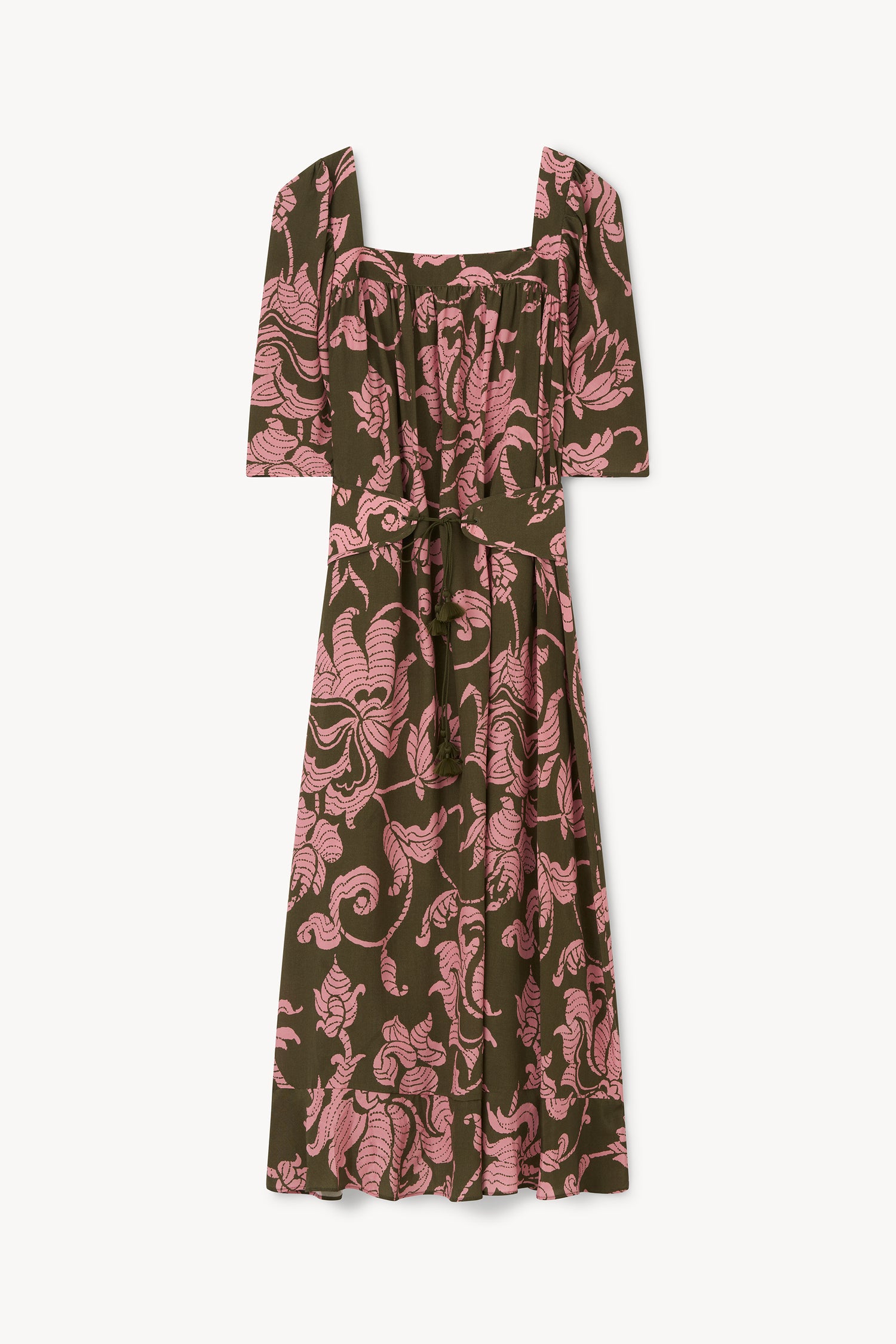 The Salem square neck dress in French Lily