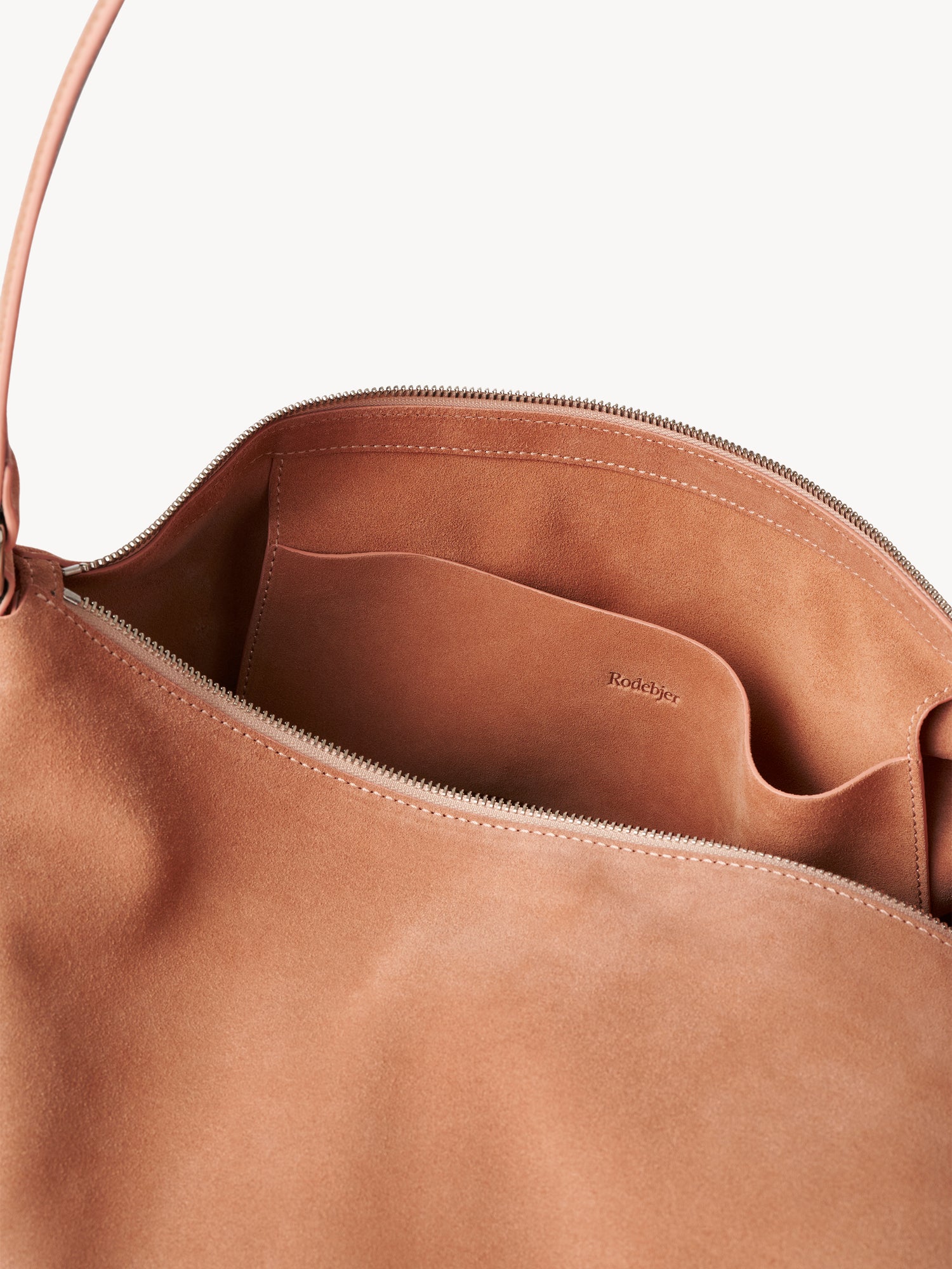 The Seashell suede tote