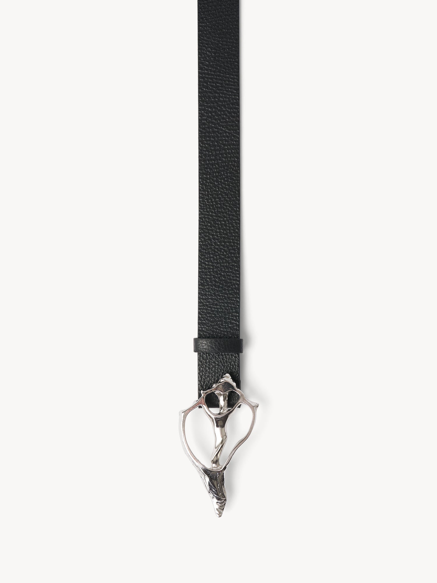 The Seahell wide pebble leather belt