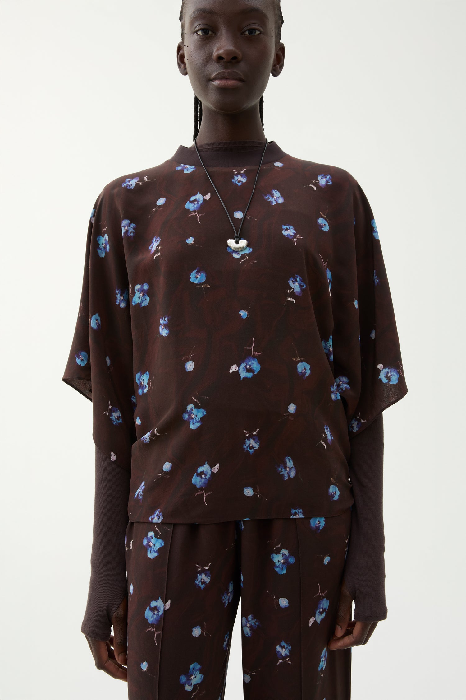 Poppi violet jersey top