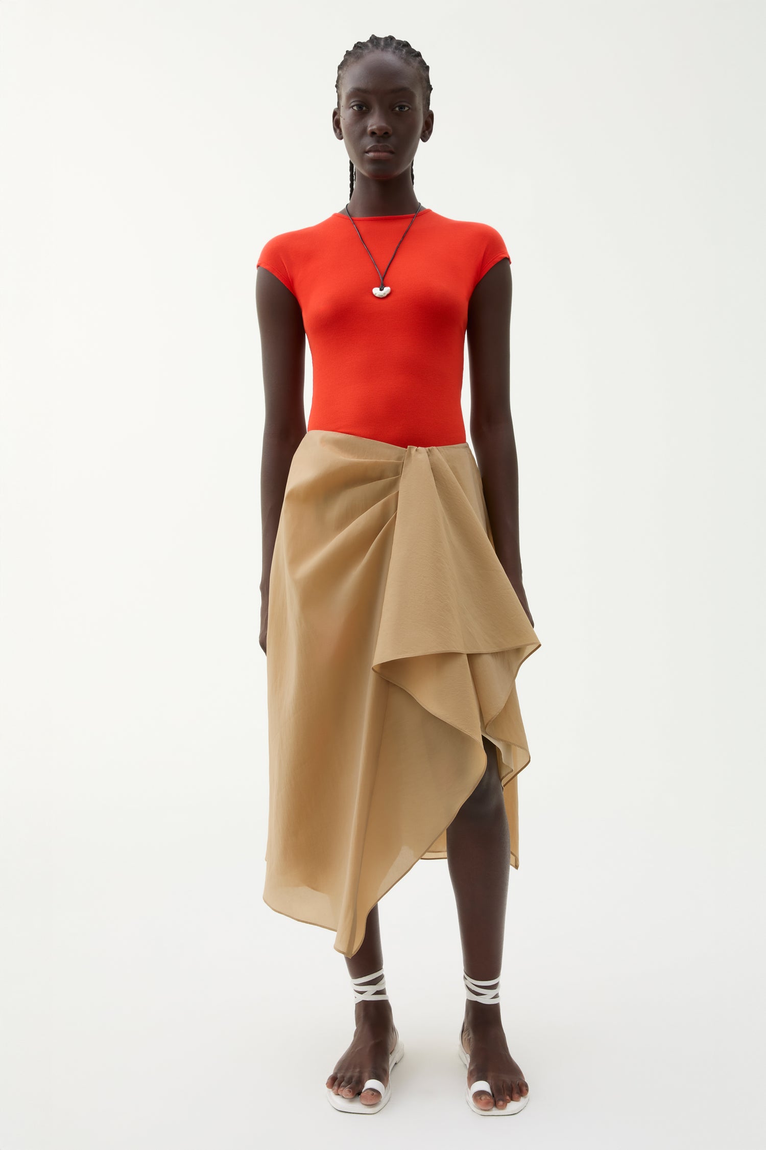 Nona crinkled skirt