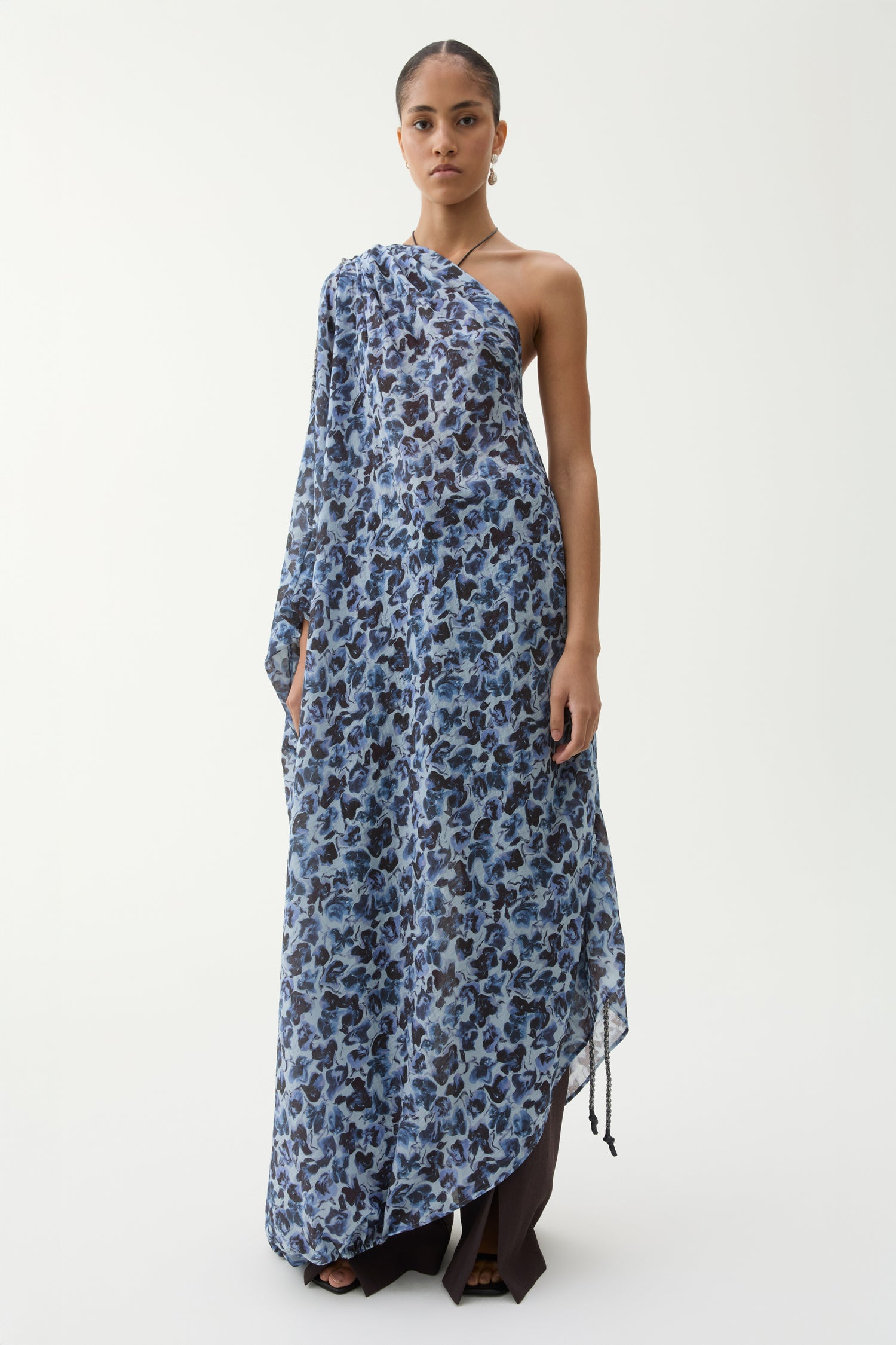 Shirley violet ditsy dress