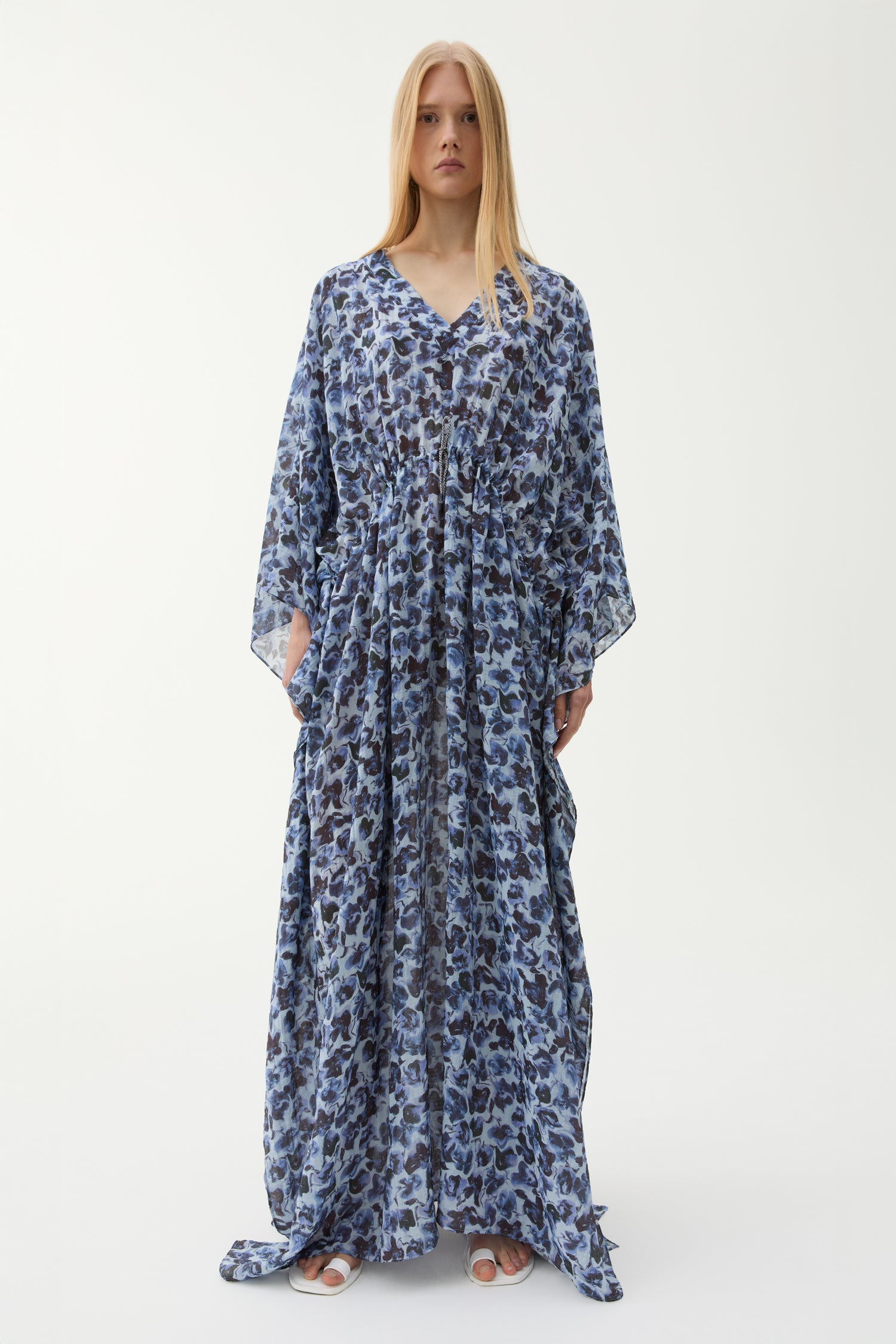 Viva violet ditsy caftan