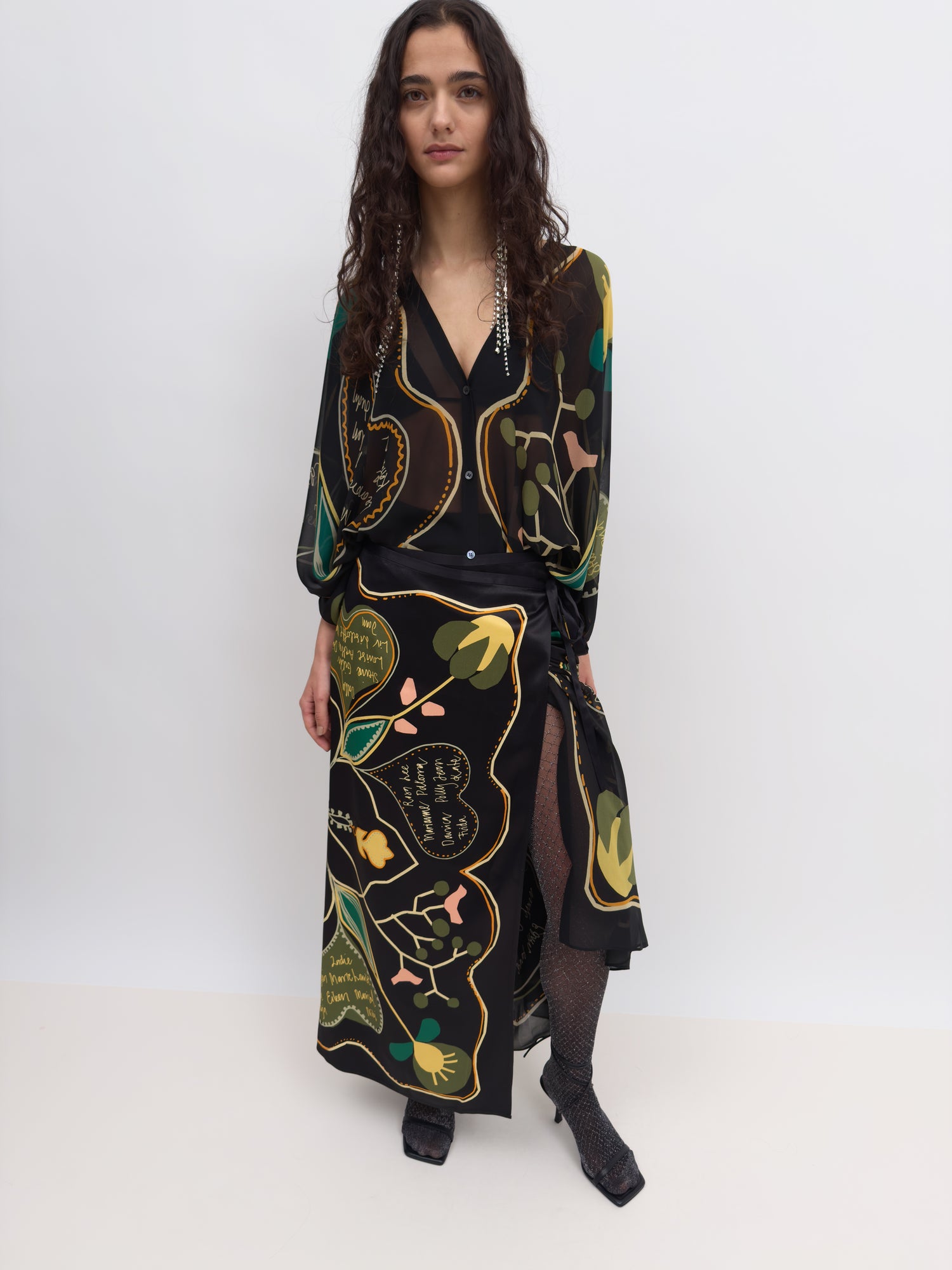 The Tove wrap skirt in Love Letter