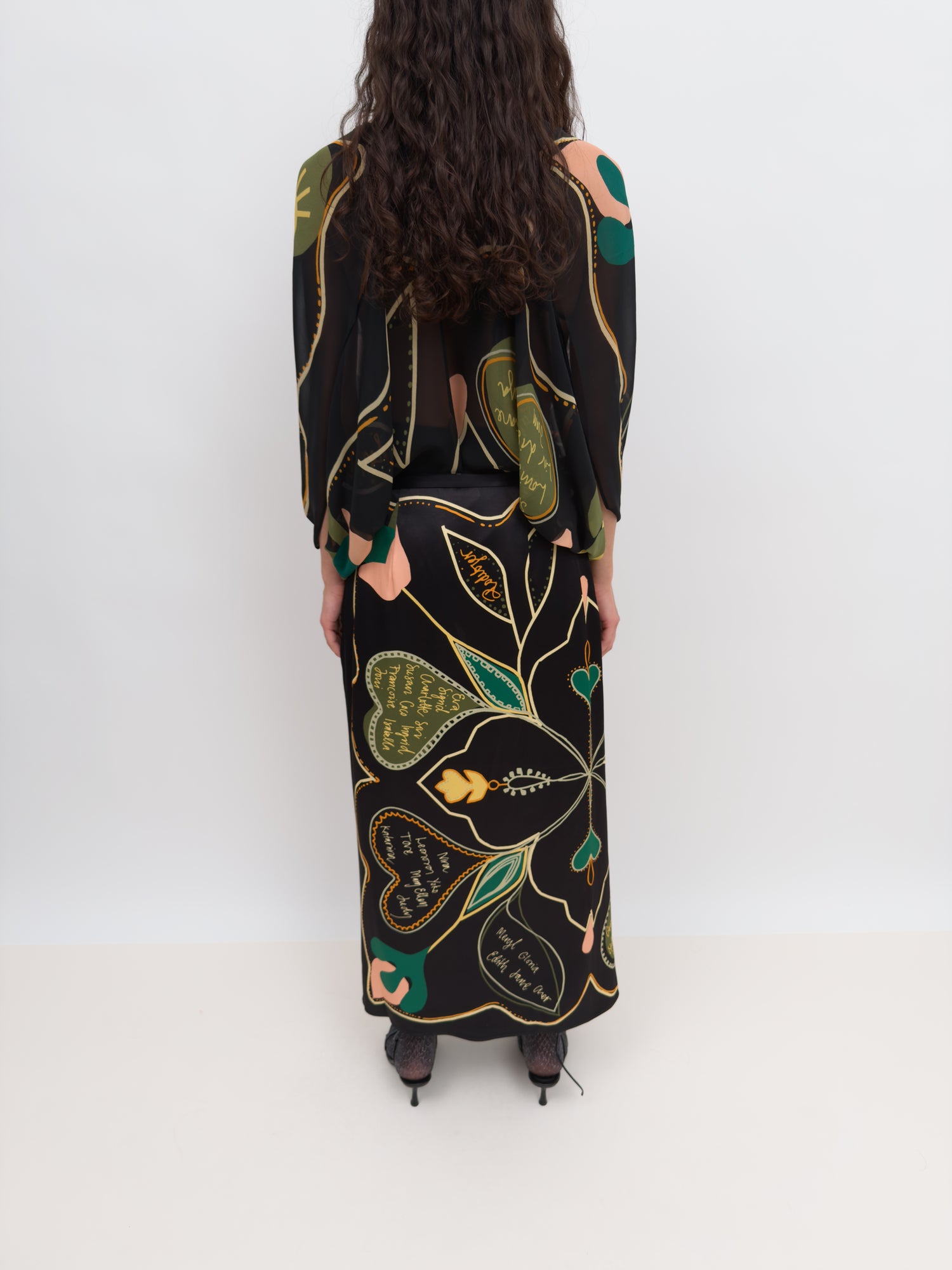The Tove wrap skirt in Love Letter