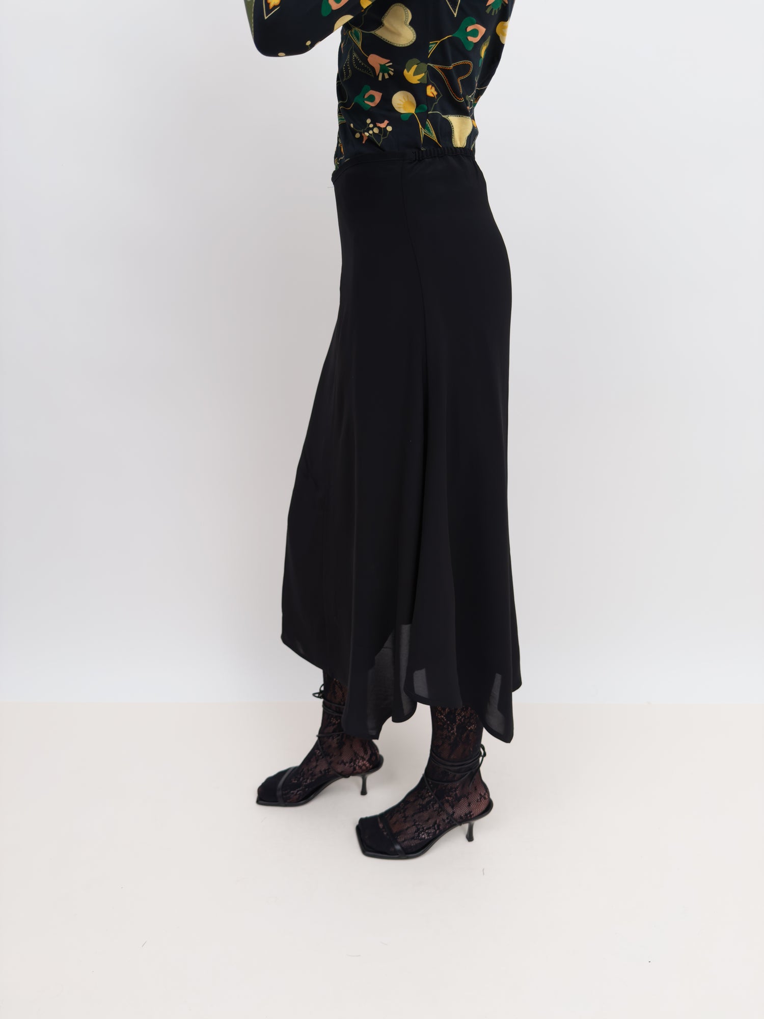 The Amalia fluid crepe skirt