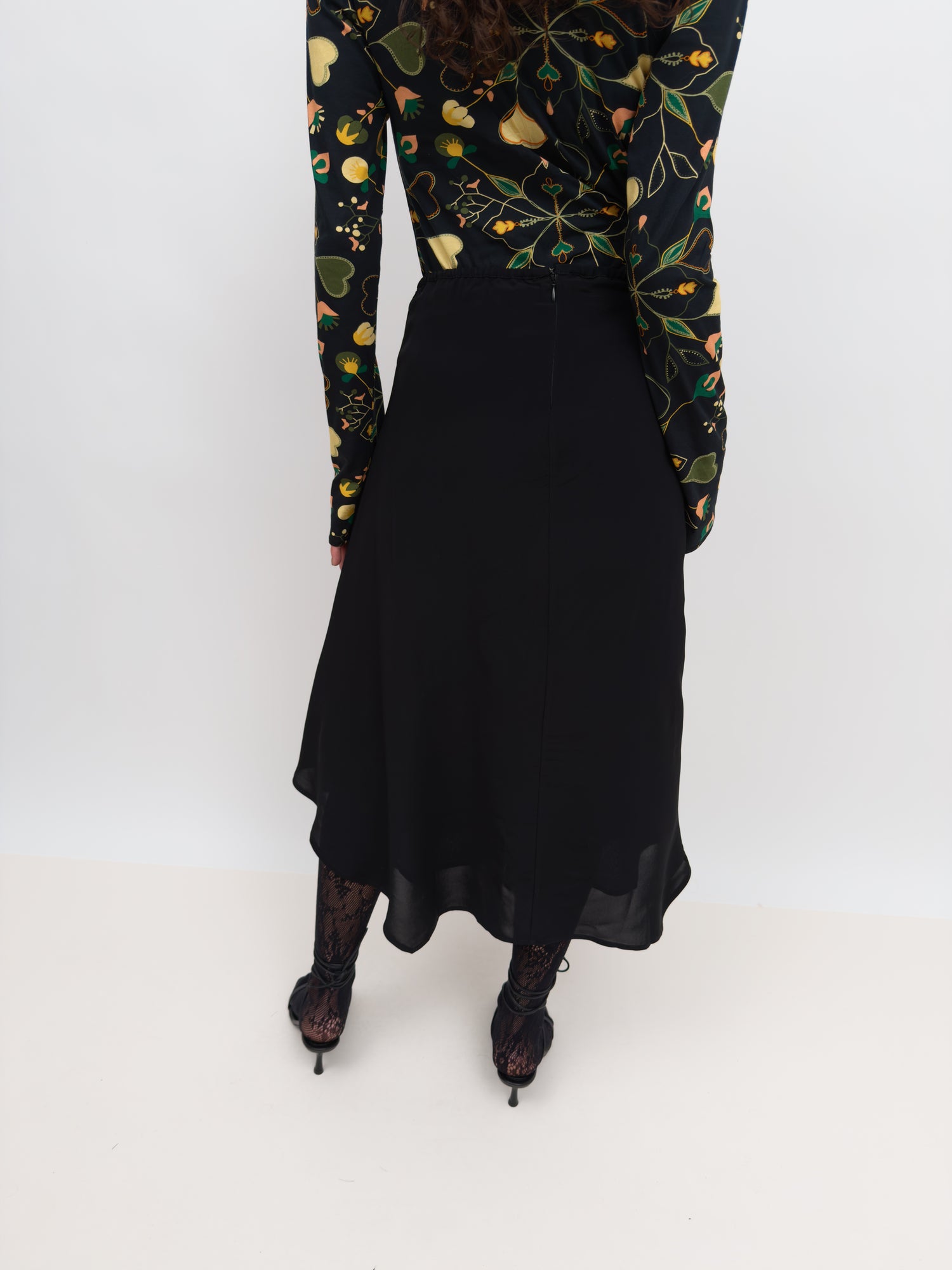 The Amalia fluid crepe skirt