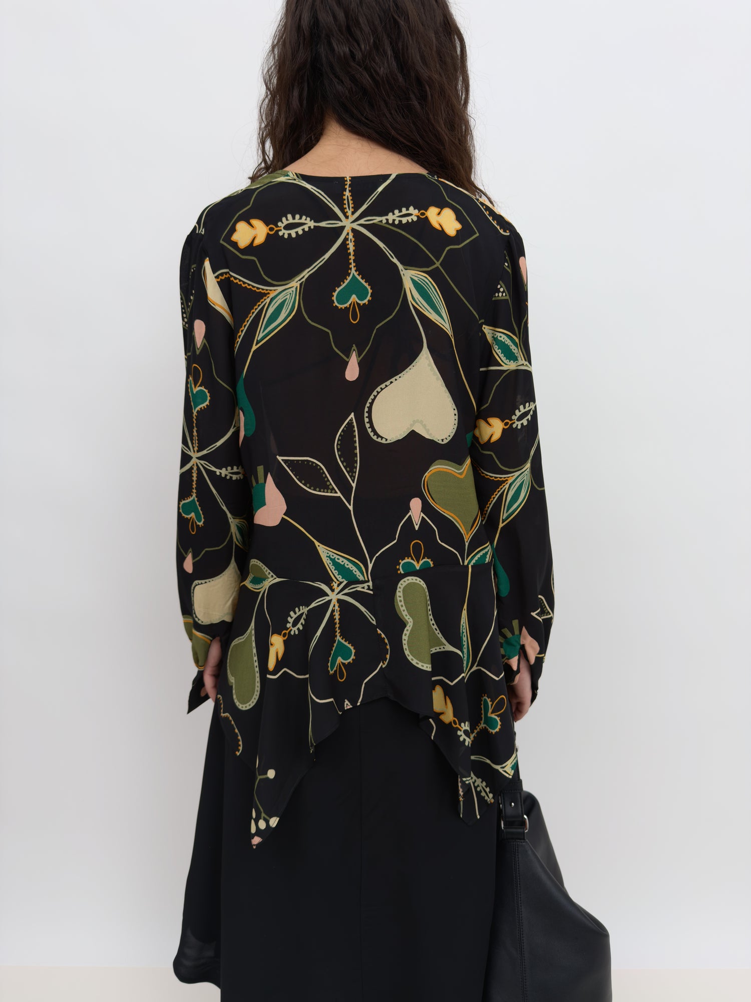 The Jane v-neck flounce blouse