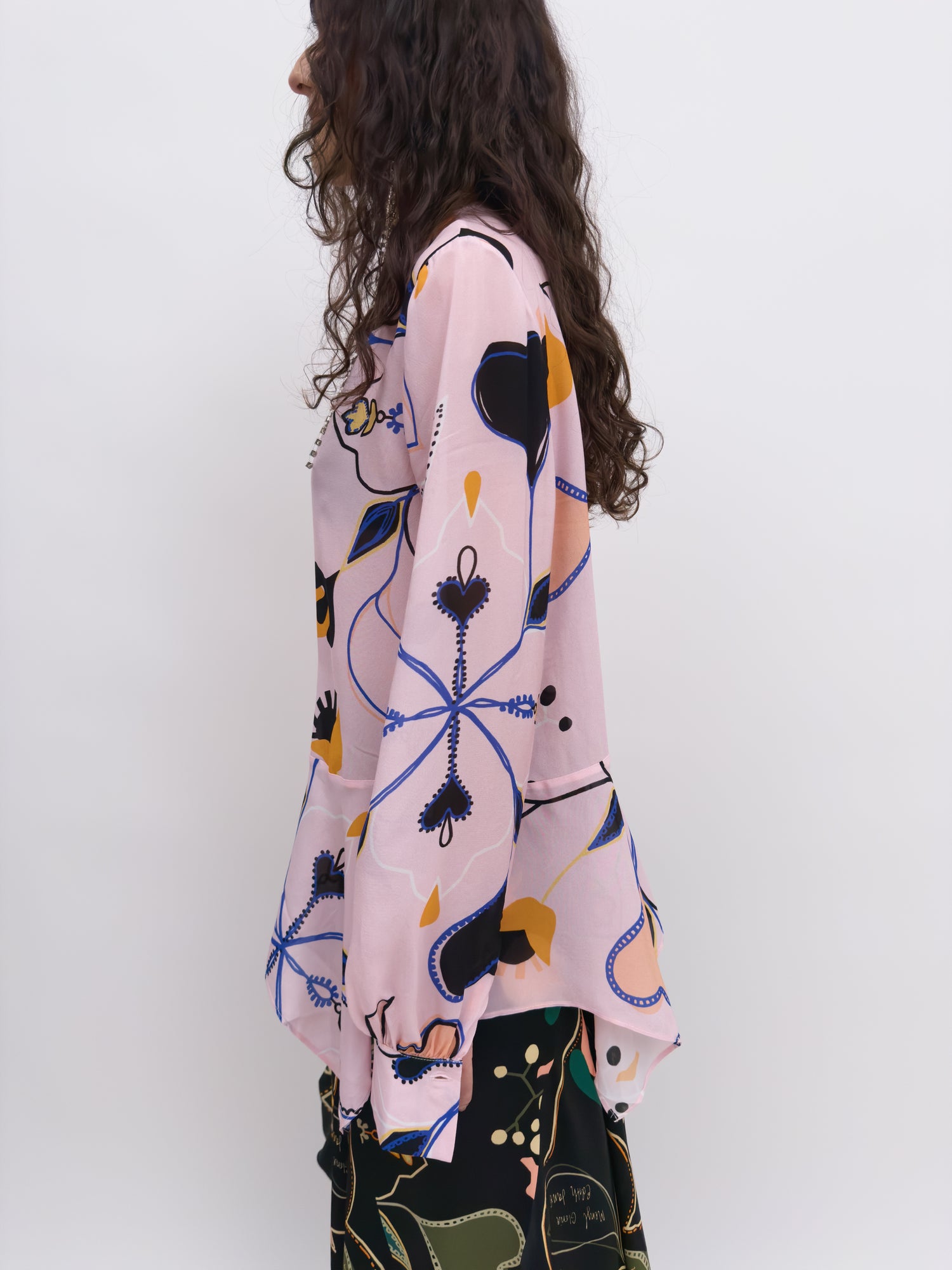 The Jane v-neck flounce blouse