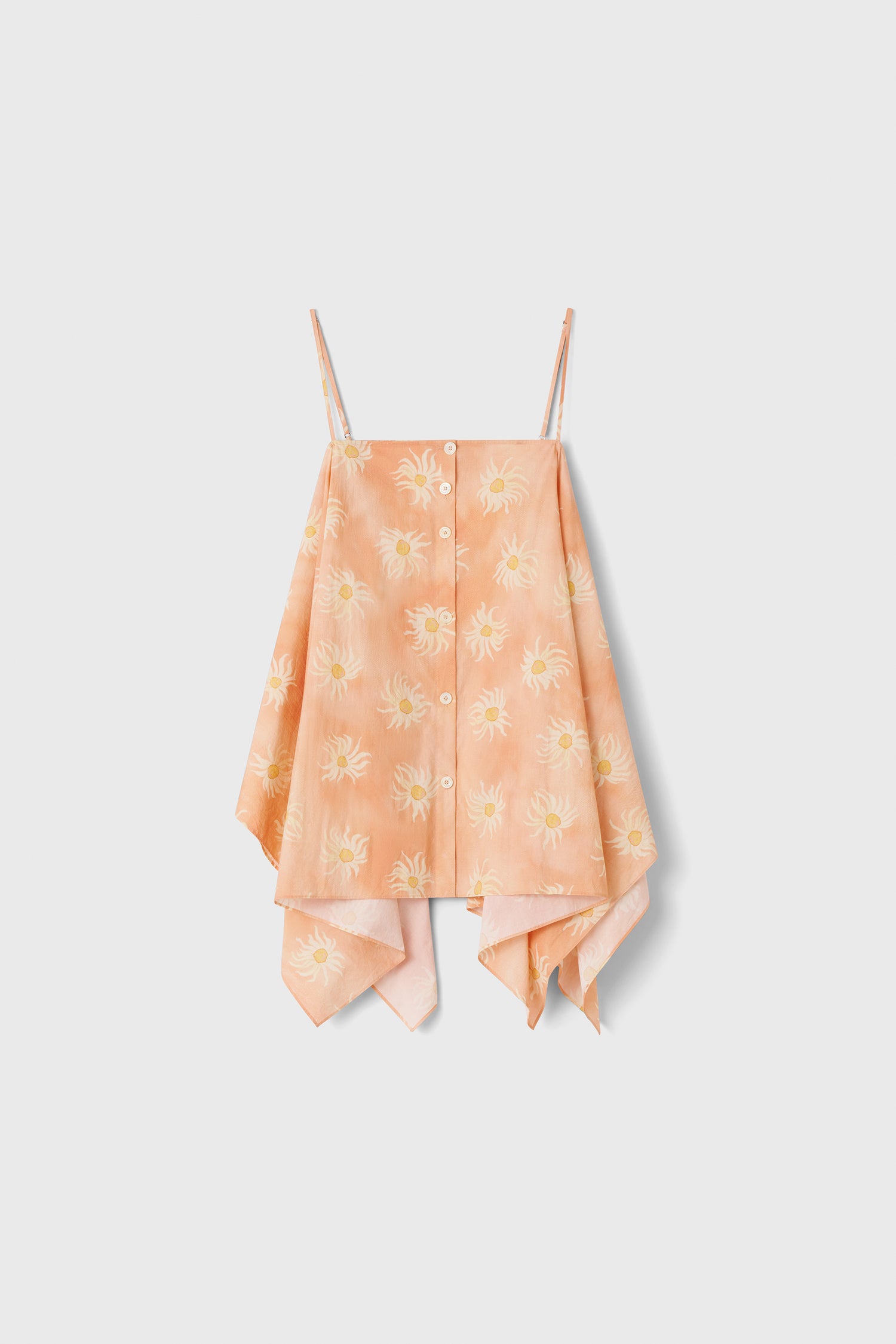 Sheet cotton print blouse