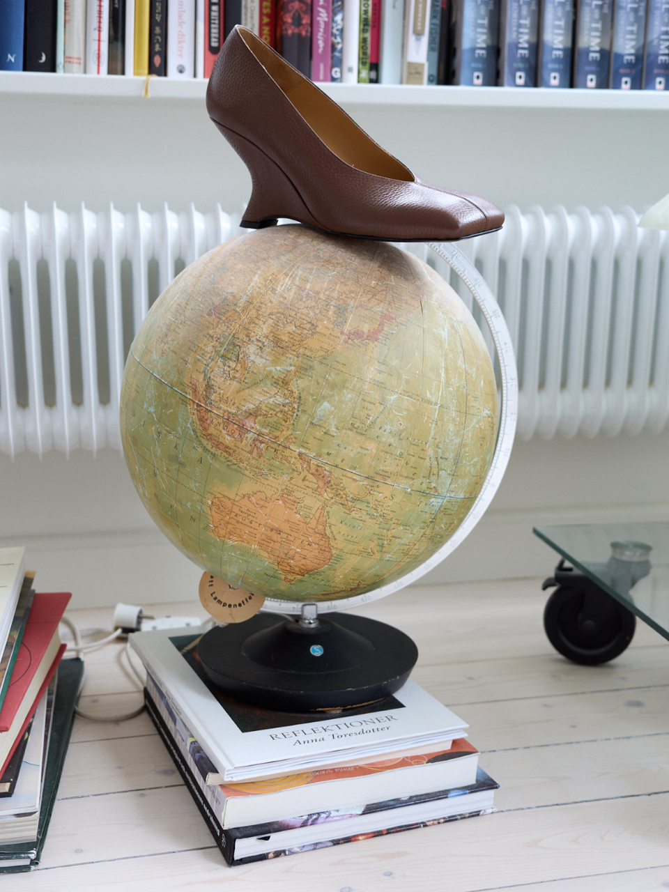 The Polka pebble leather pump