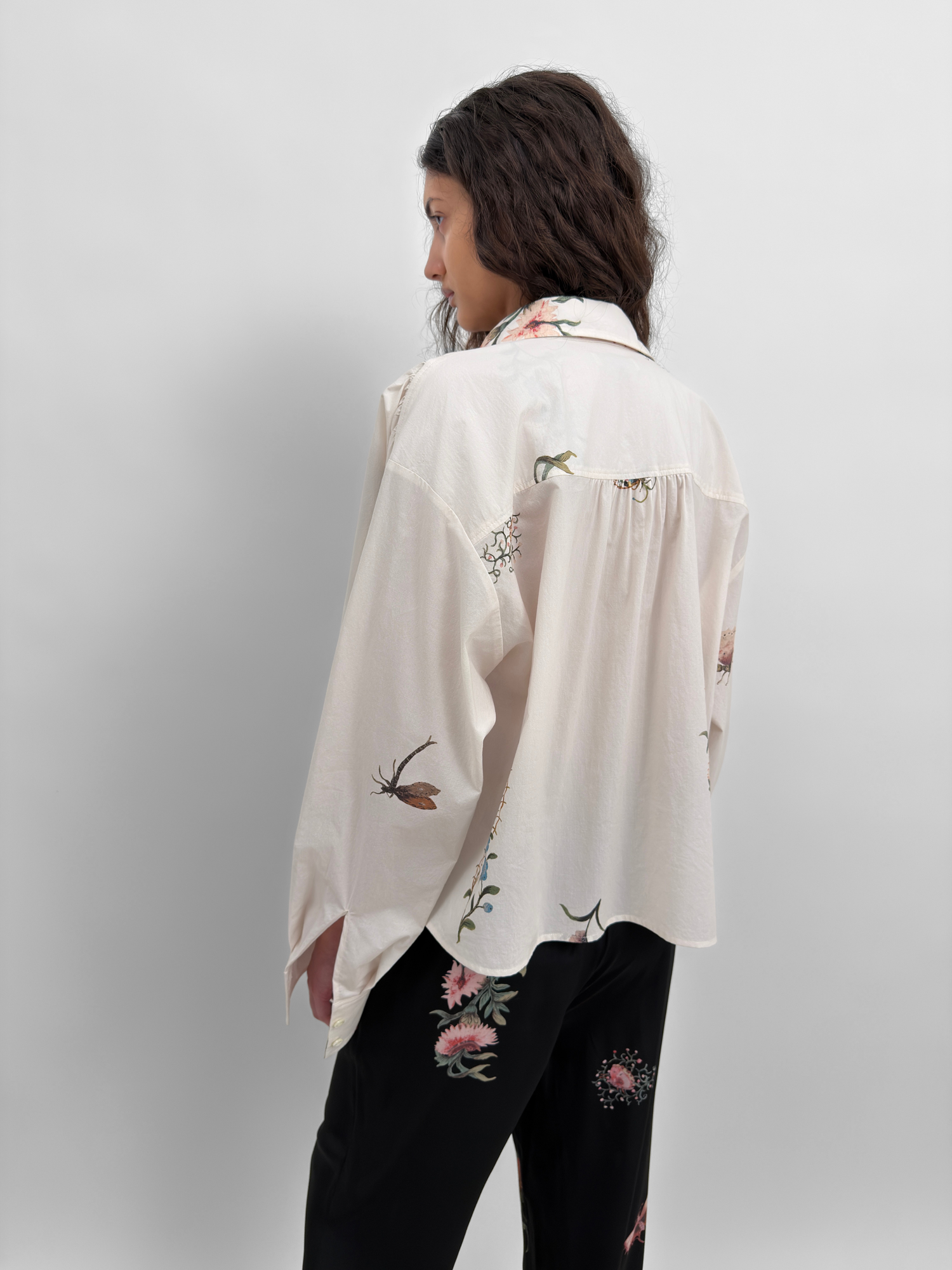 The Taylor poplin cropped shirt in Duchess